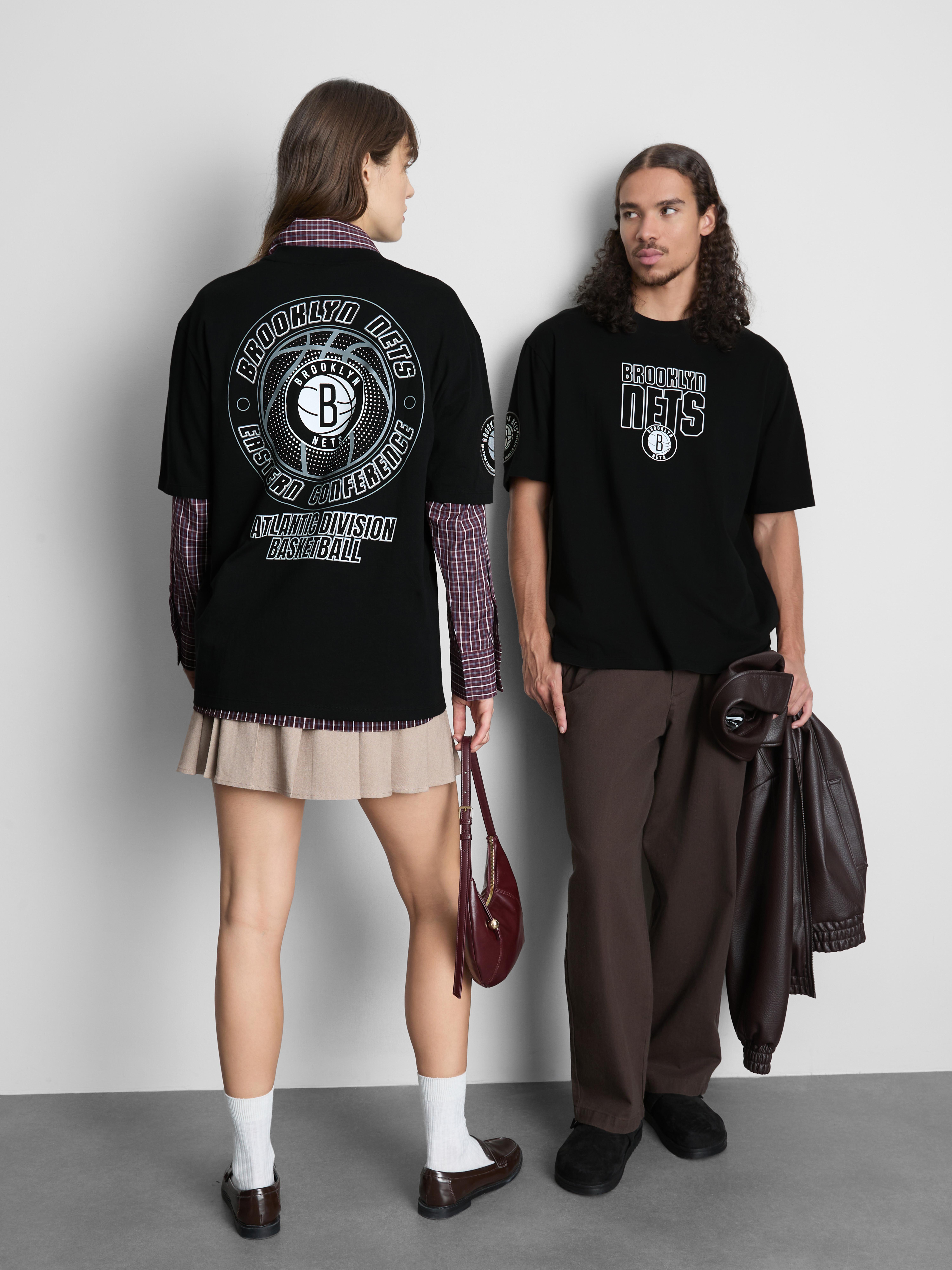 NBA Brooklyn Nets Pure Cotton Graphic T-Shirt