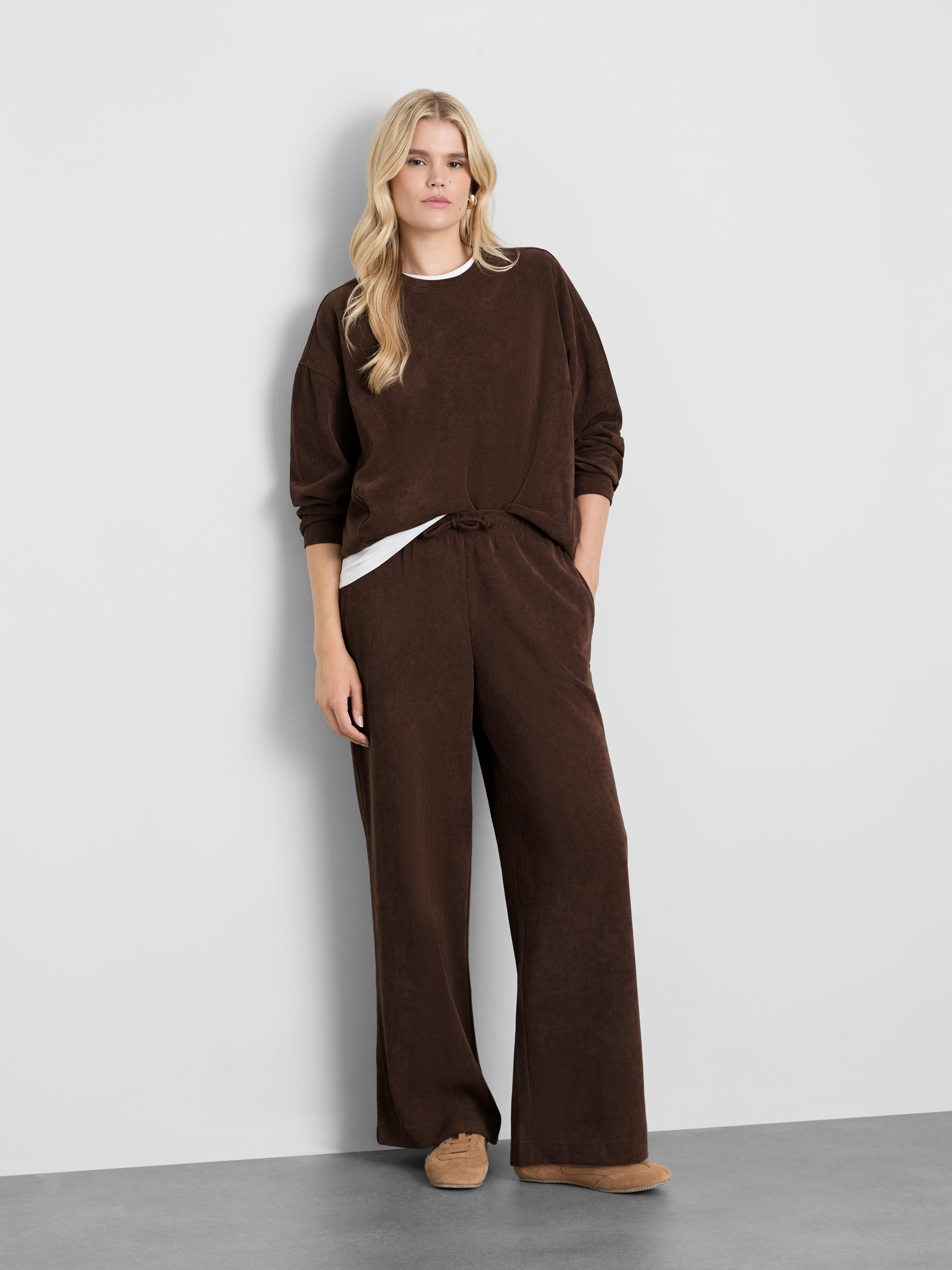 Ribbed Straight Leg Joggers
