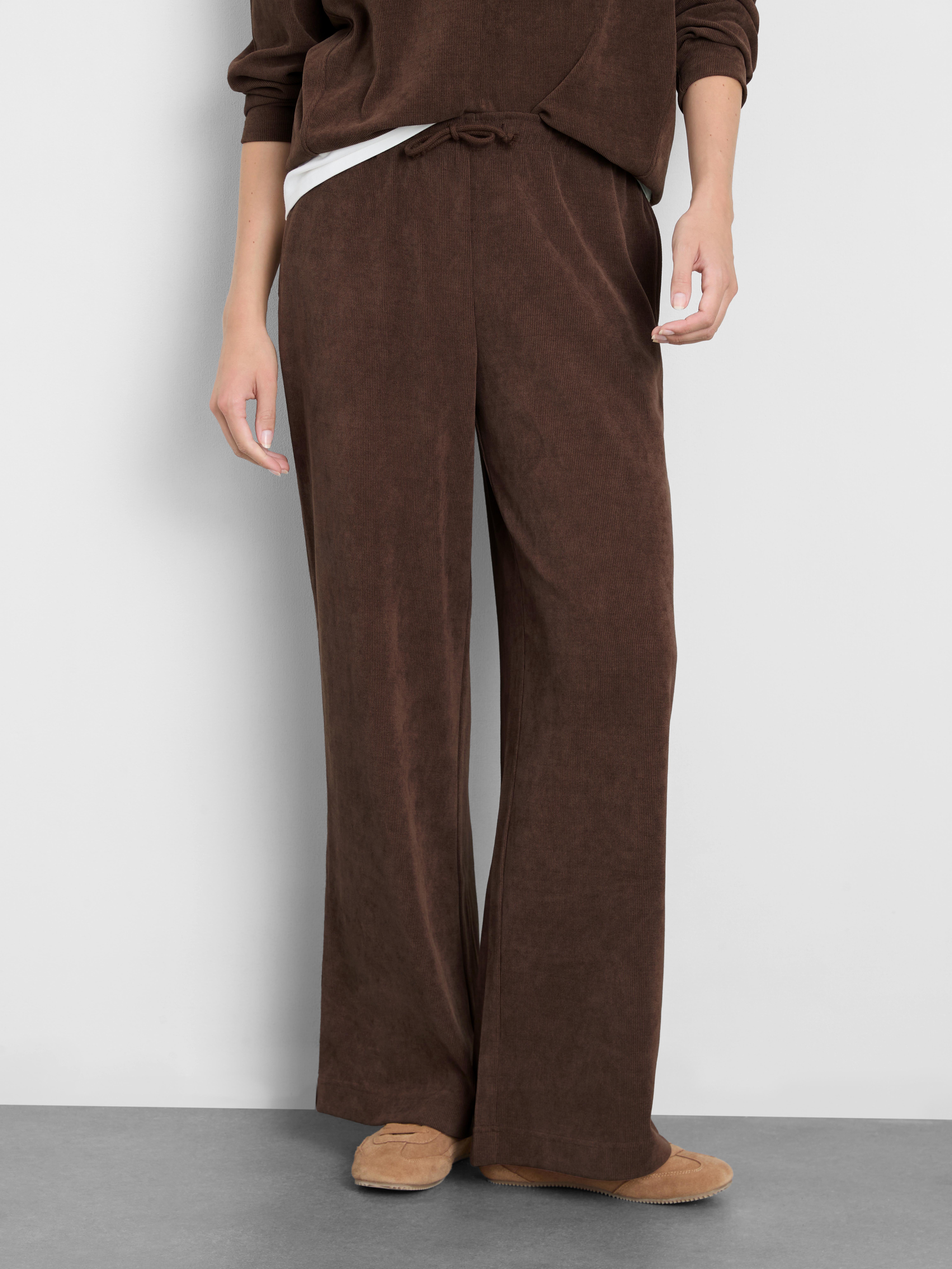 Ribbed Straight Leg Joggers