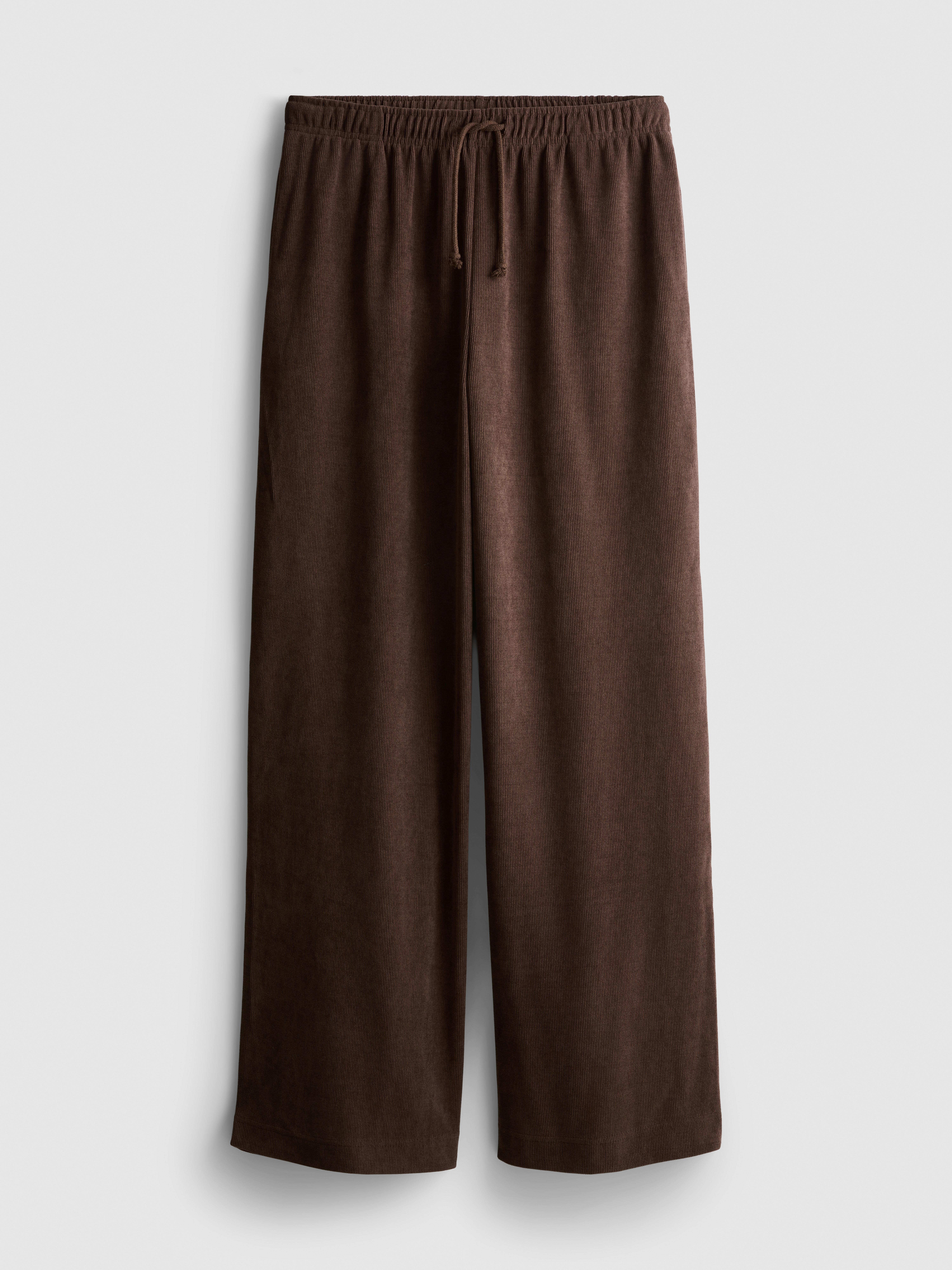 Ribbed Straight Leg Joggers