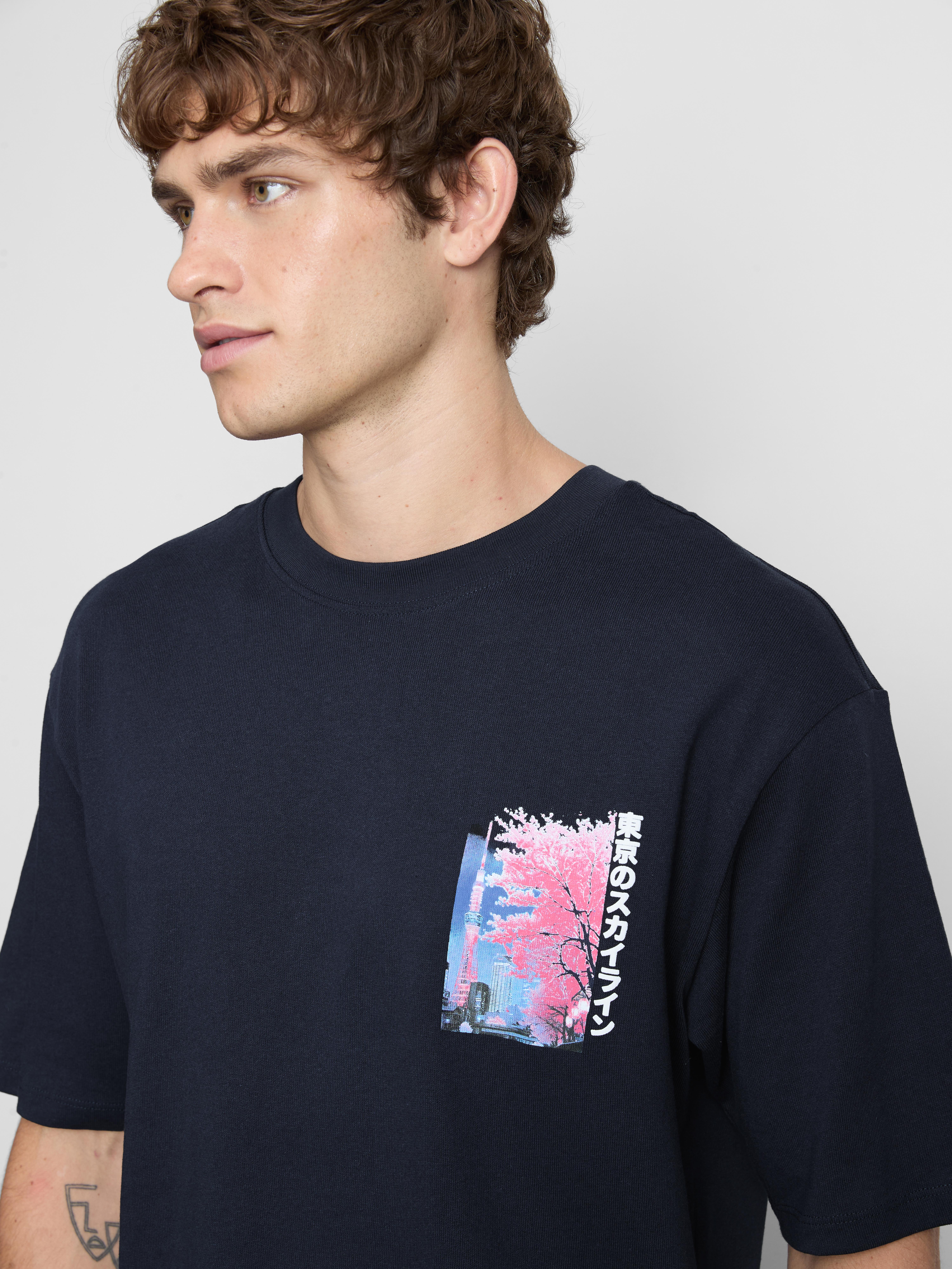 Tokyo Skyline Pure Cotton T-Shirt