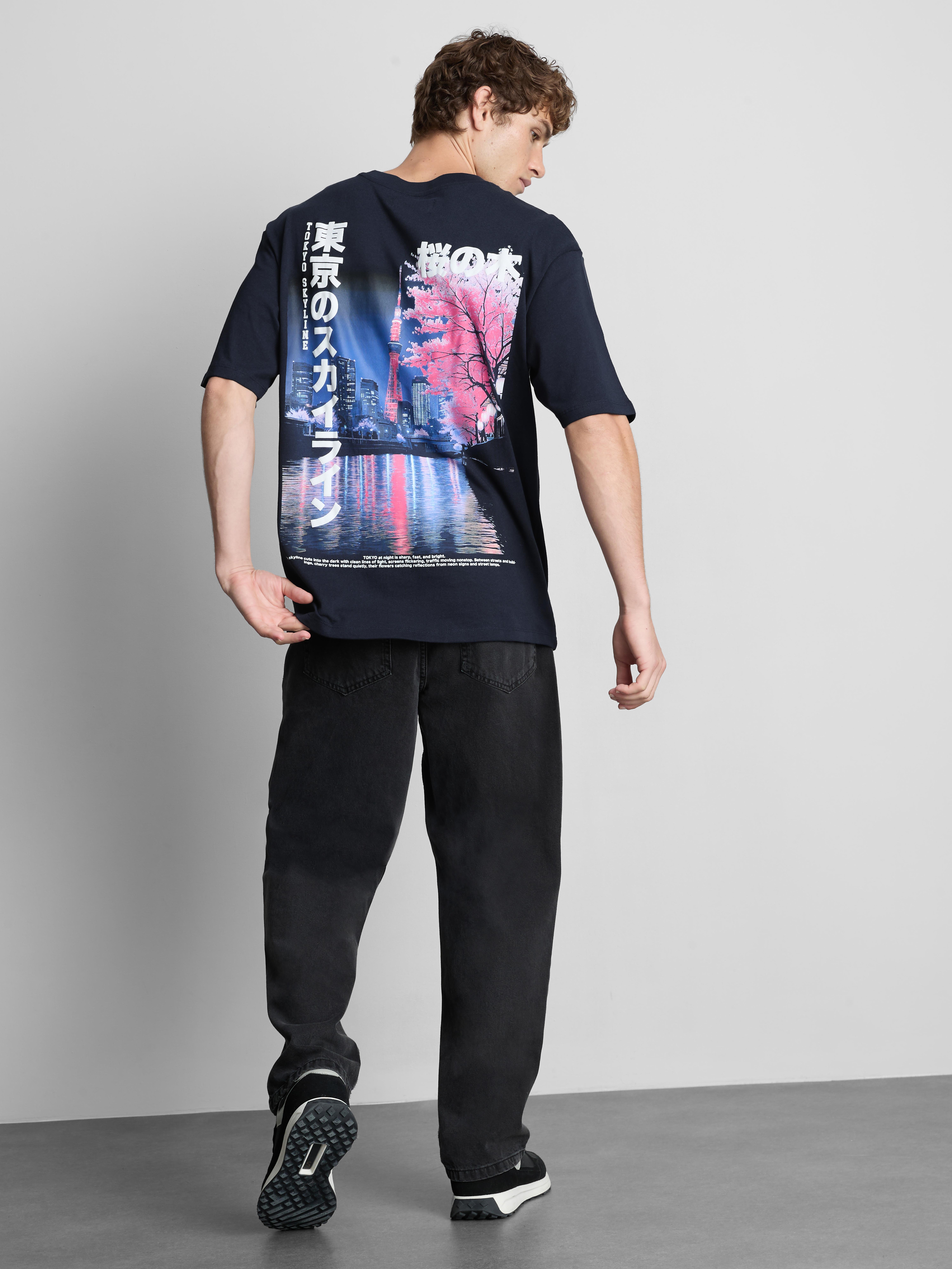 Tokyo Skyline Pure Cotton T-Shirt