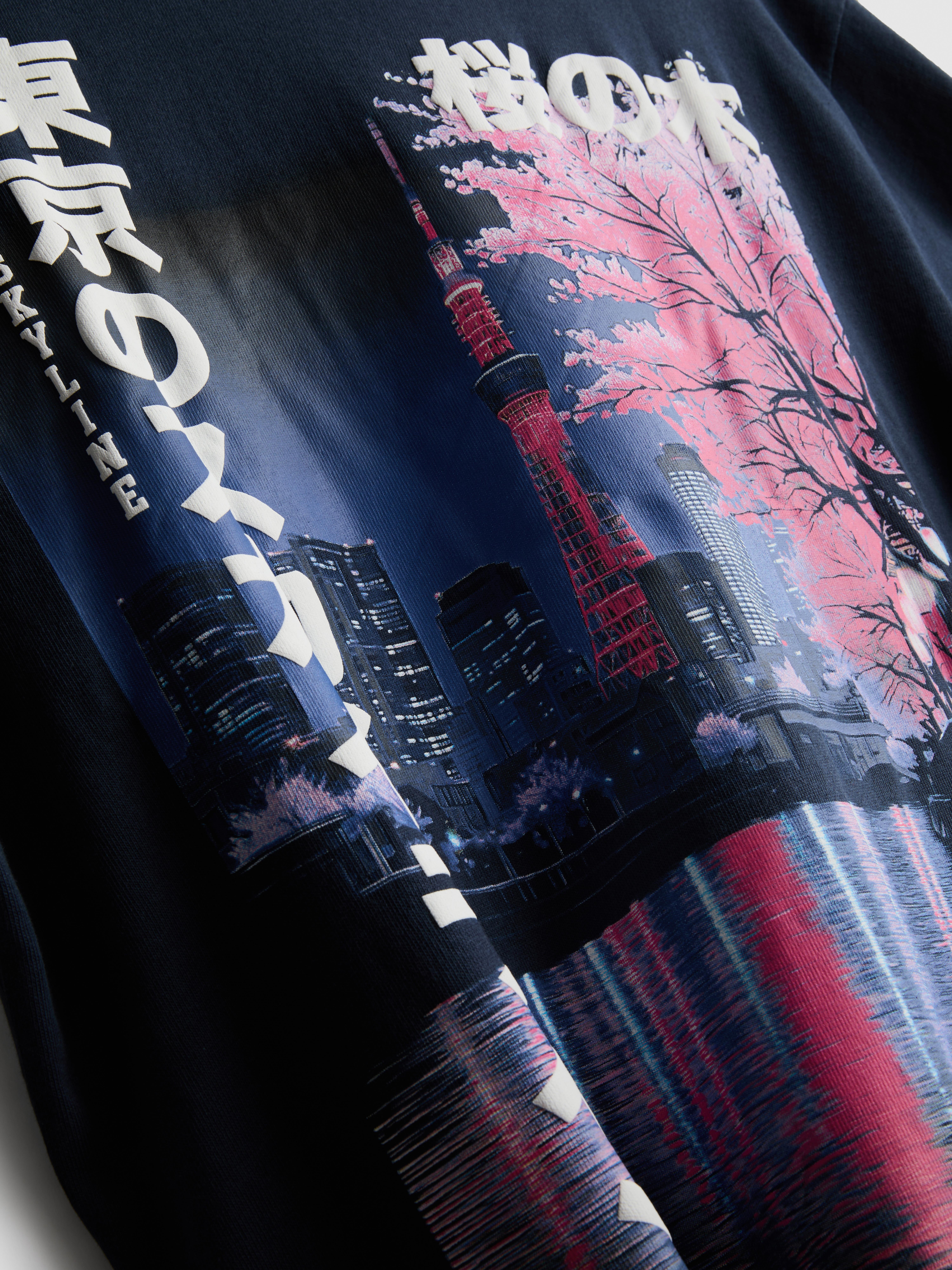 Tokyo Skyline Pure Cotton T-Shirt