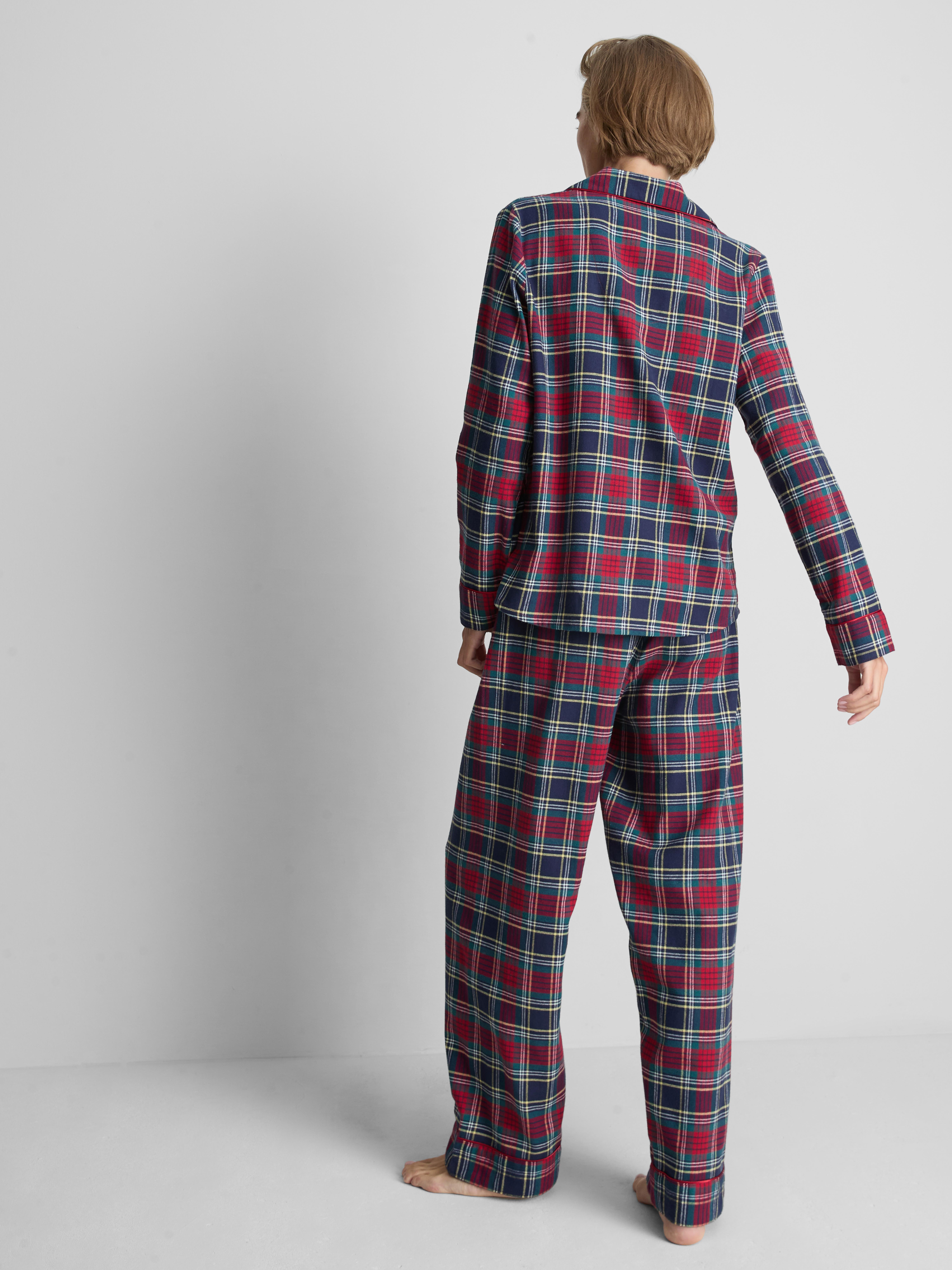 Pure Cotton Flannel Boyfriend Pajamas