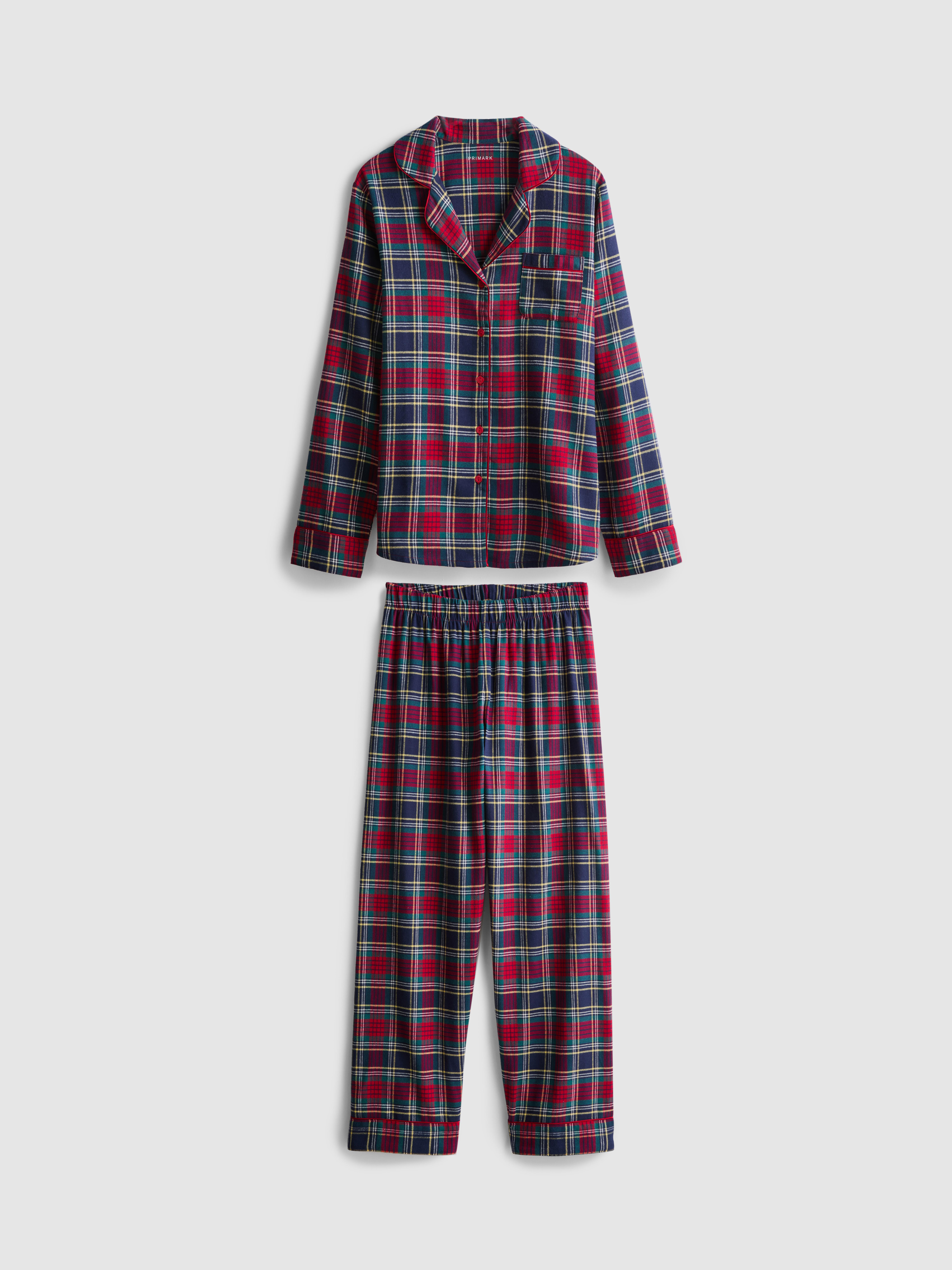 Pure Cotton Flannel Boyfriend Pajamas