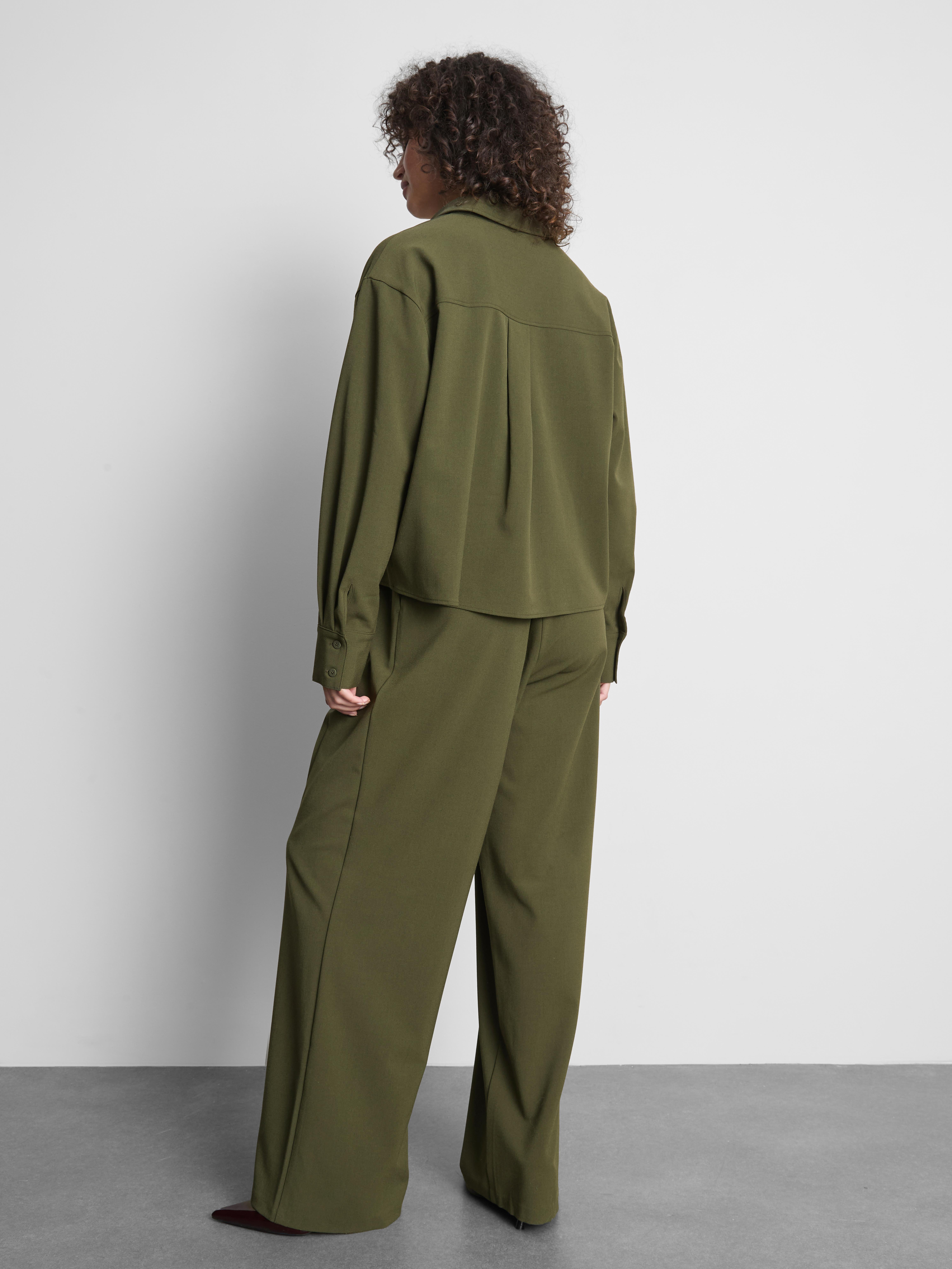 Marled Long Sleeve Utility Shirt
