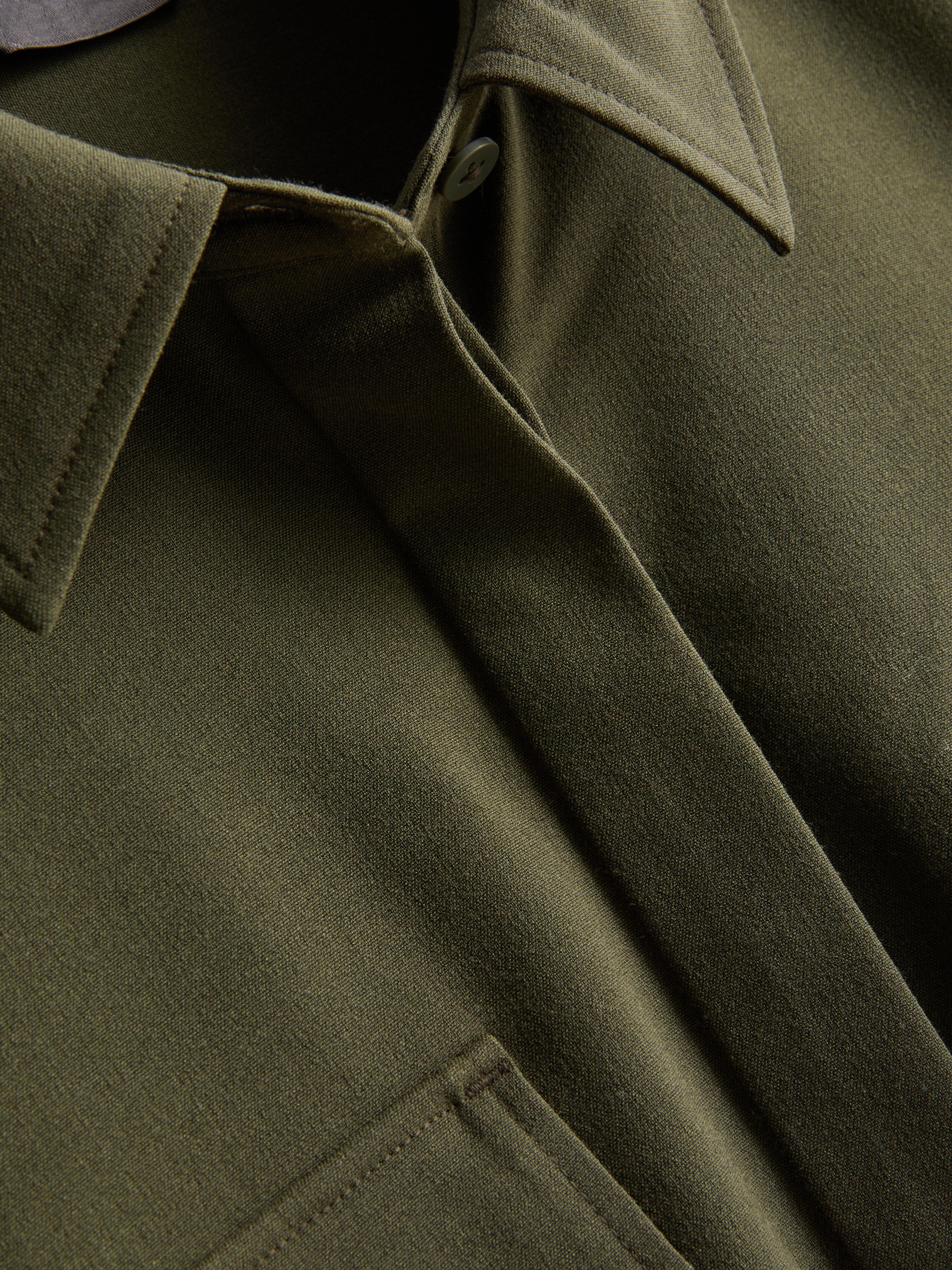 Marled Long Sleeve Utility Shirt