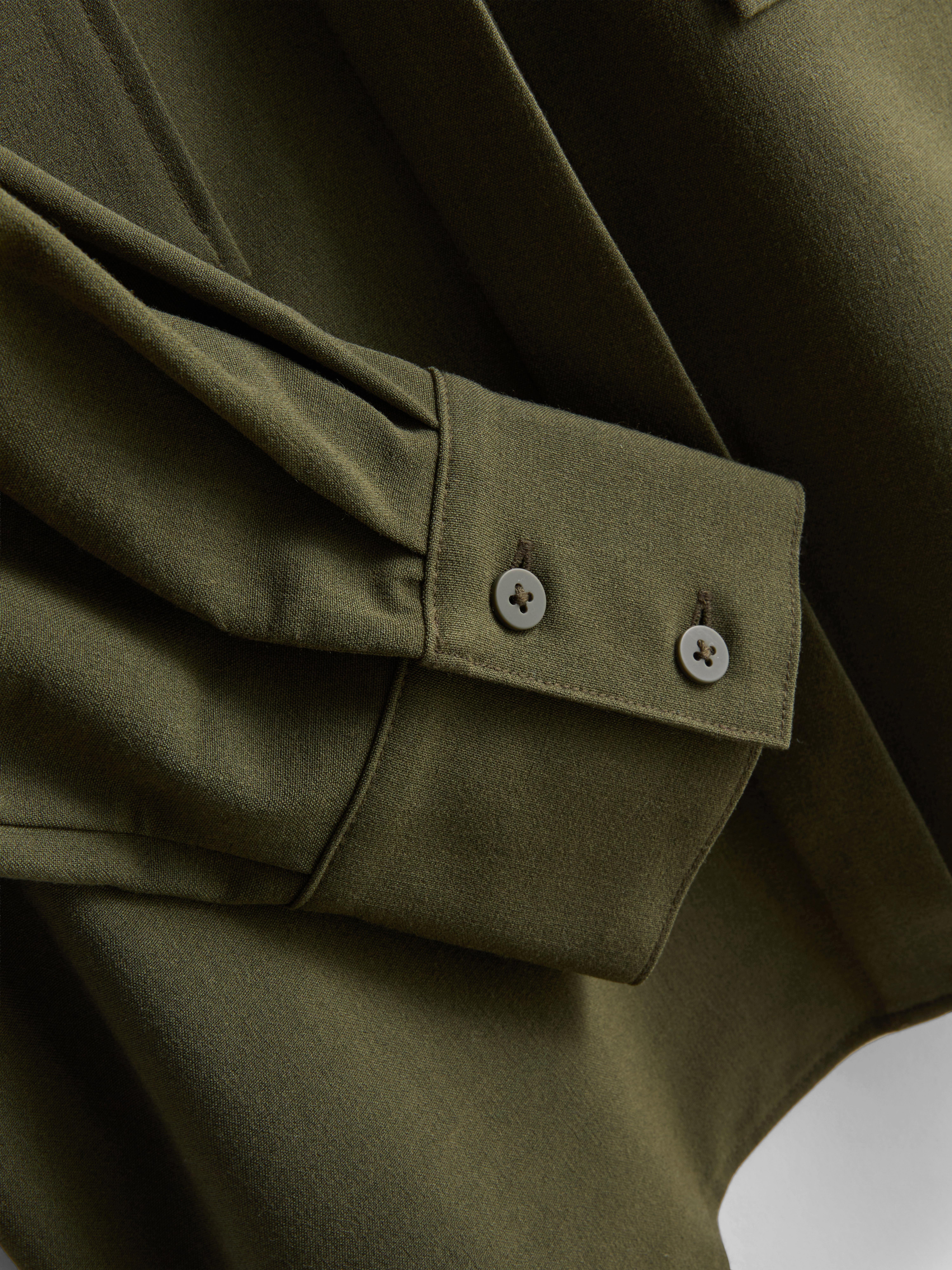 Marled Long Sleeve Utility Shirt