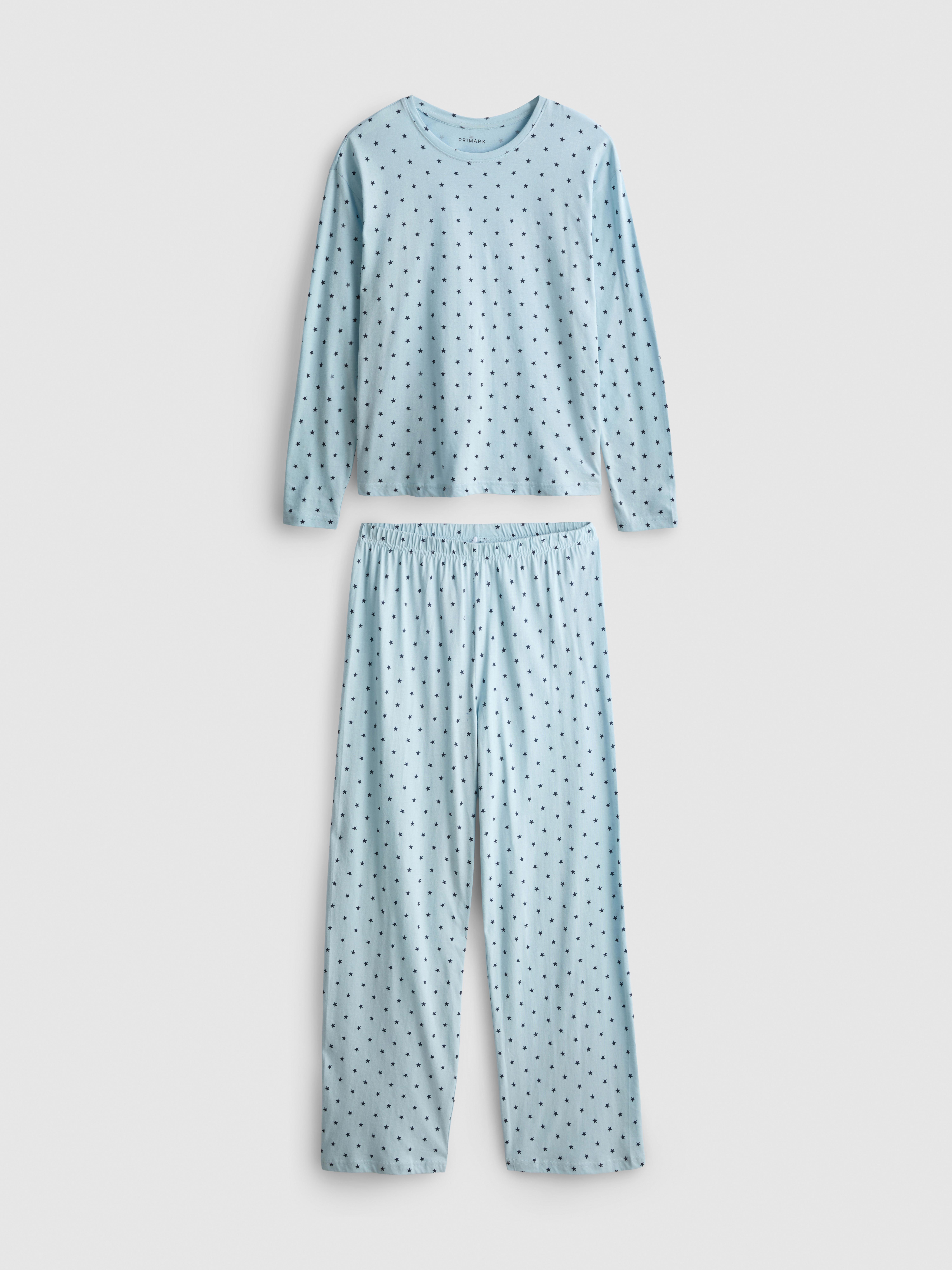 Pure Cotton Star Print Long Sleeve Pajamas