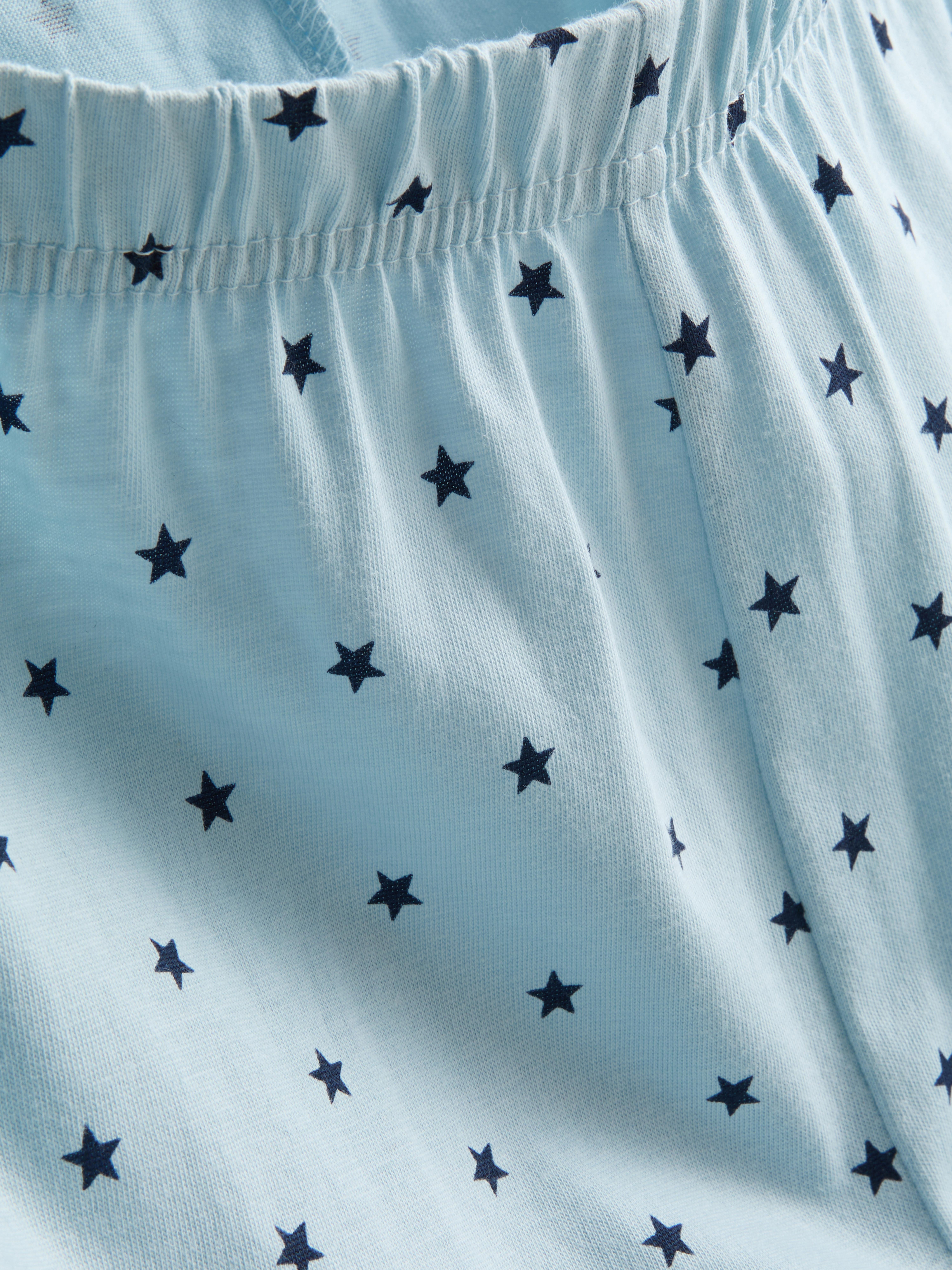Pure Cotton Star Print Long Sleeve Pajamas
