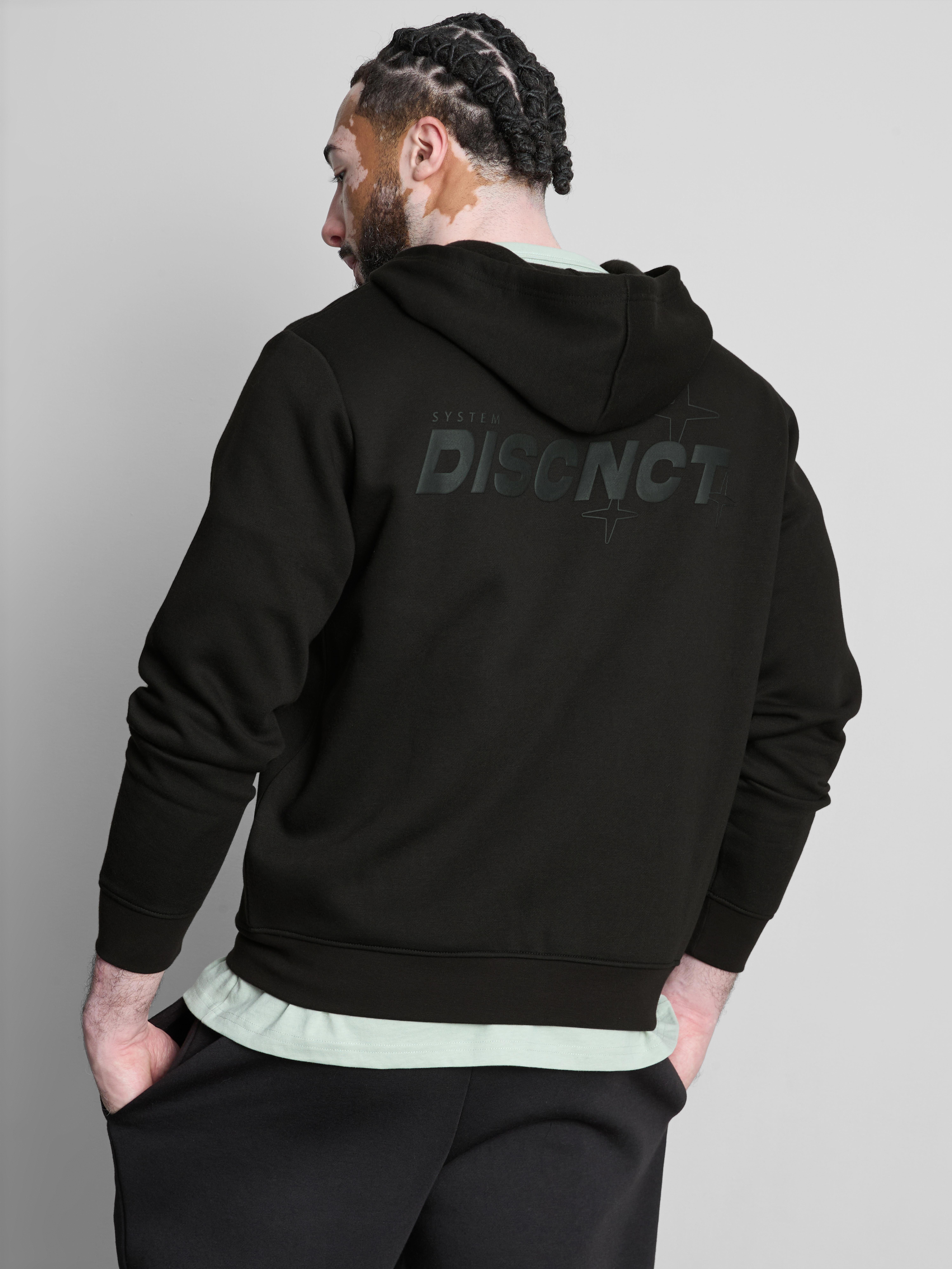 Embroidered Zip-Up Lounge Hoodie