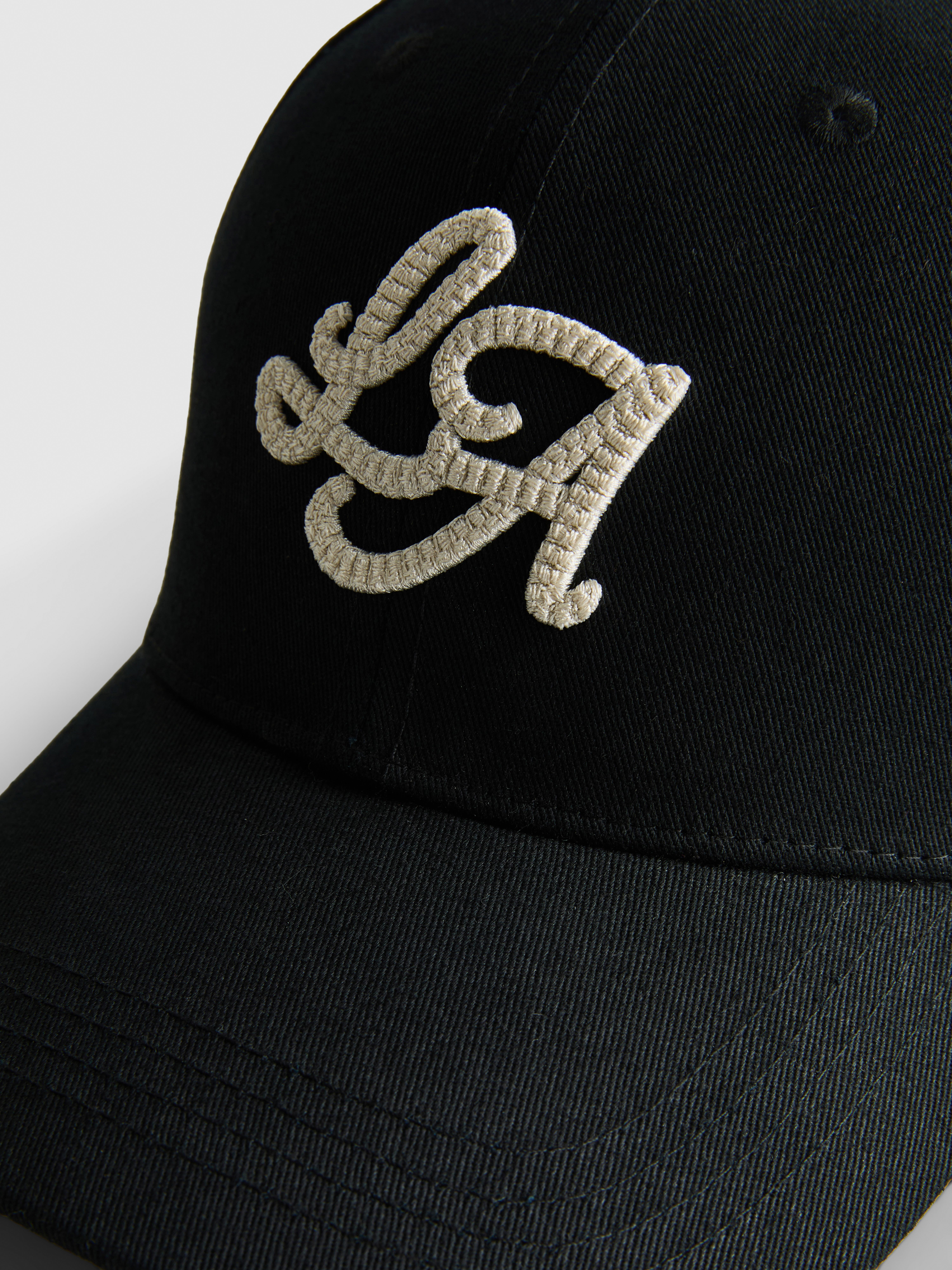 Men's Black LA Embroidered Baseball Cap | Primark