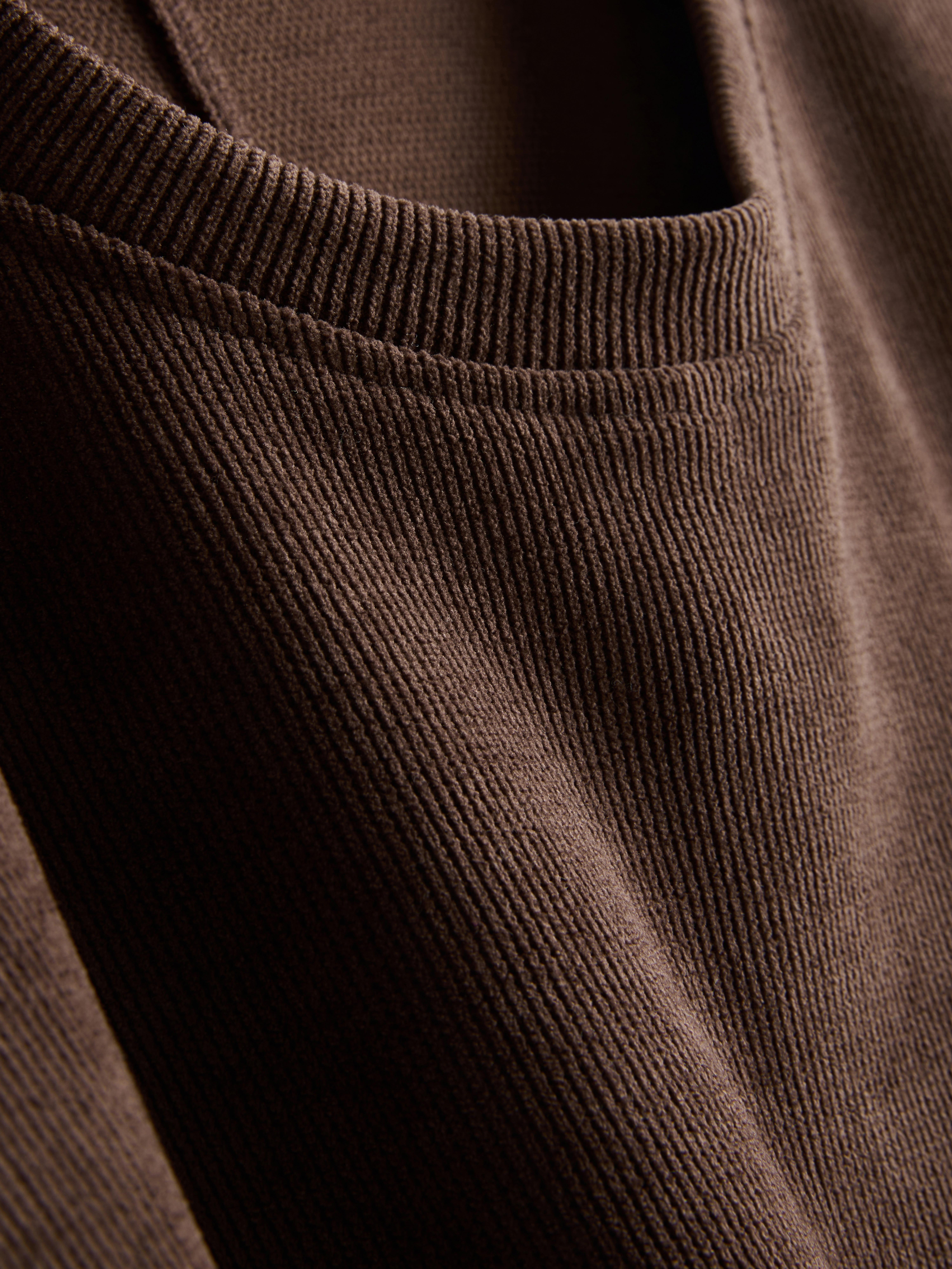 Relaxed Ribbed Sweatshirt