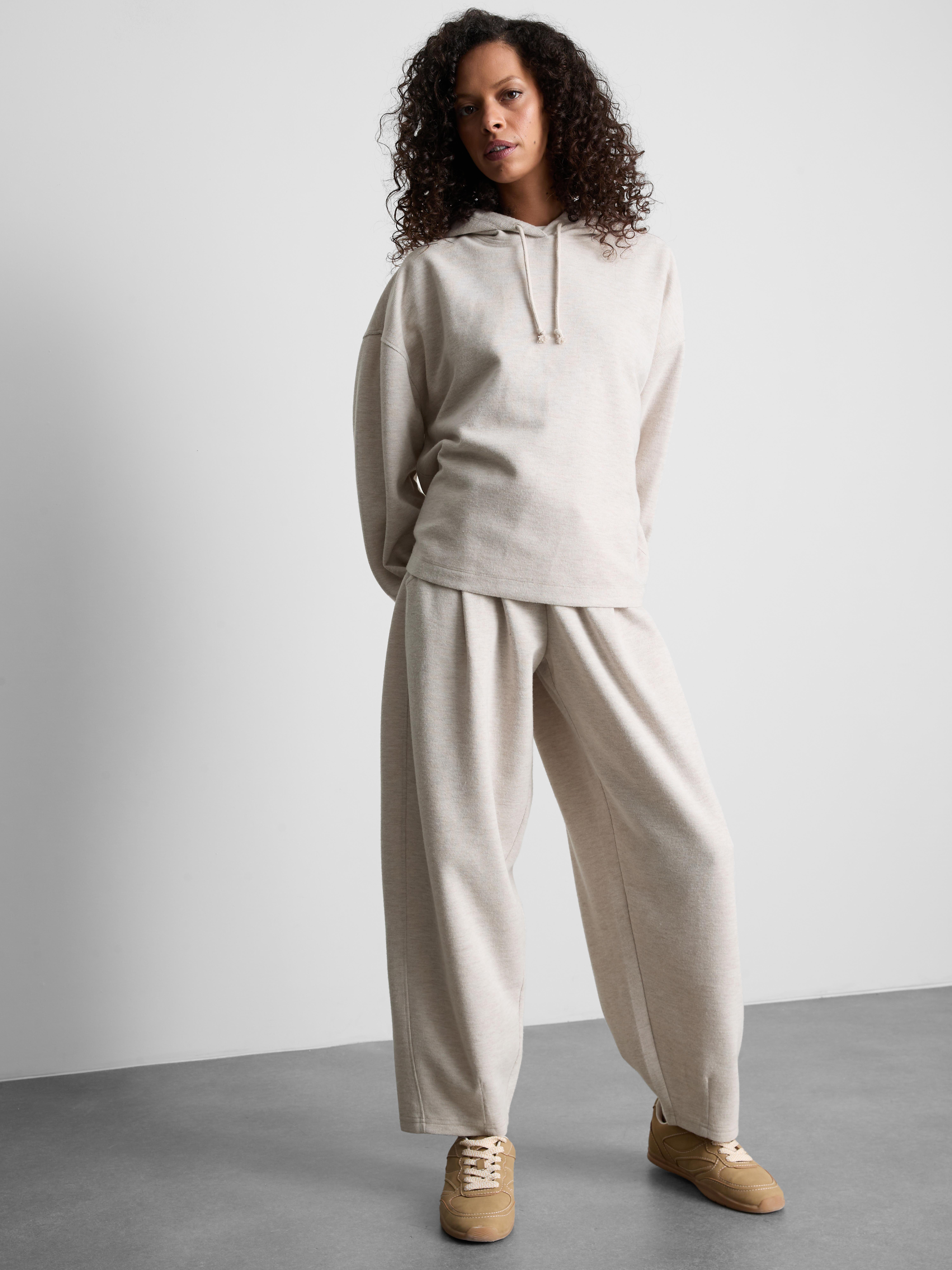 Cotton-Blend Drawstring Hoodie