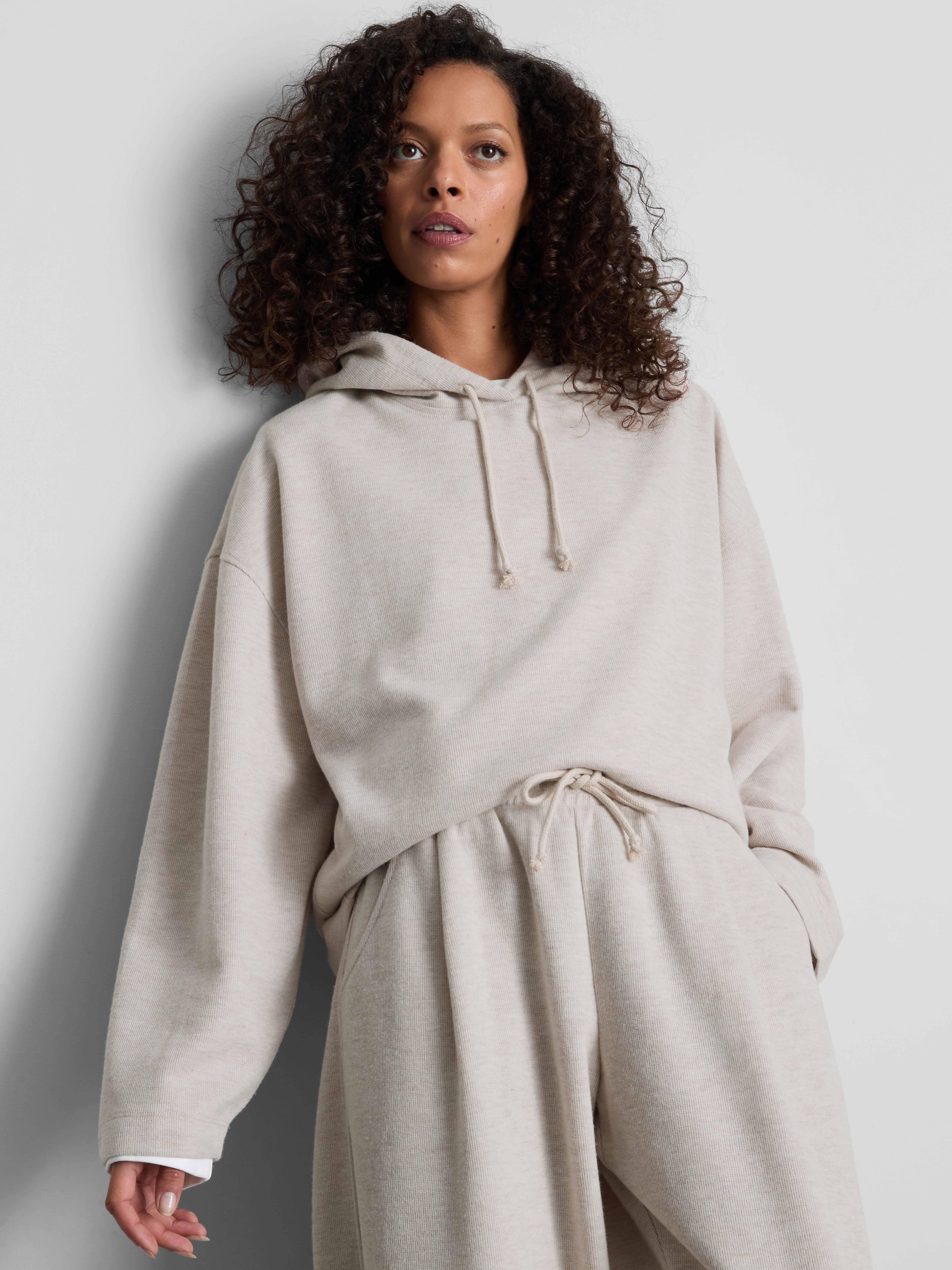 Cotton-Blend Drawstring Hoodie