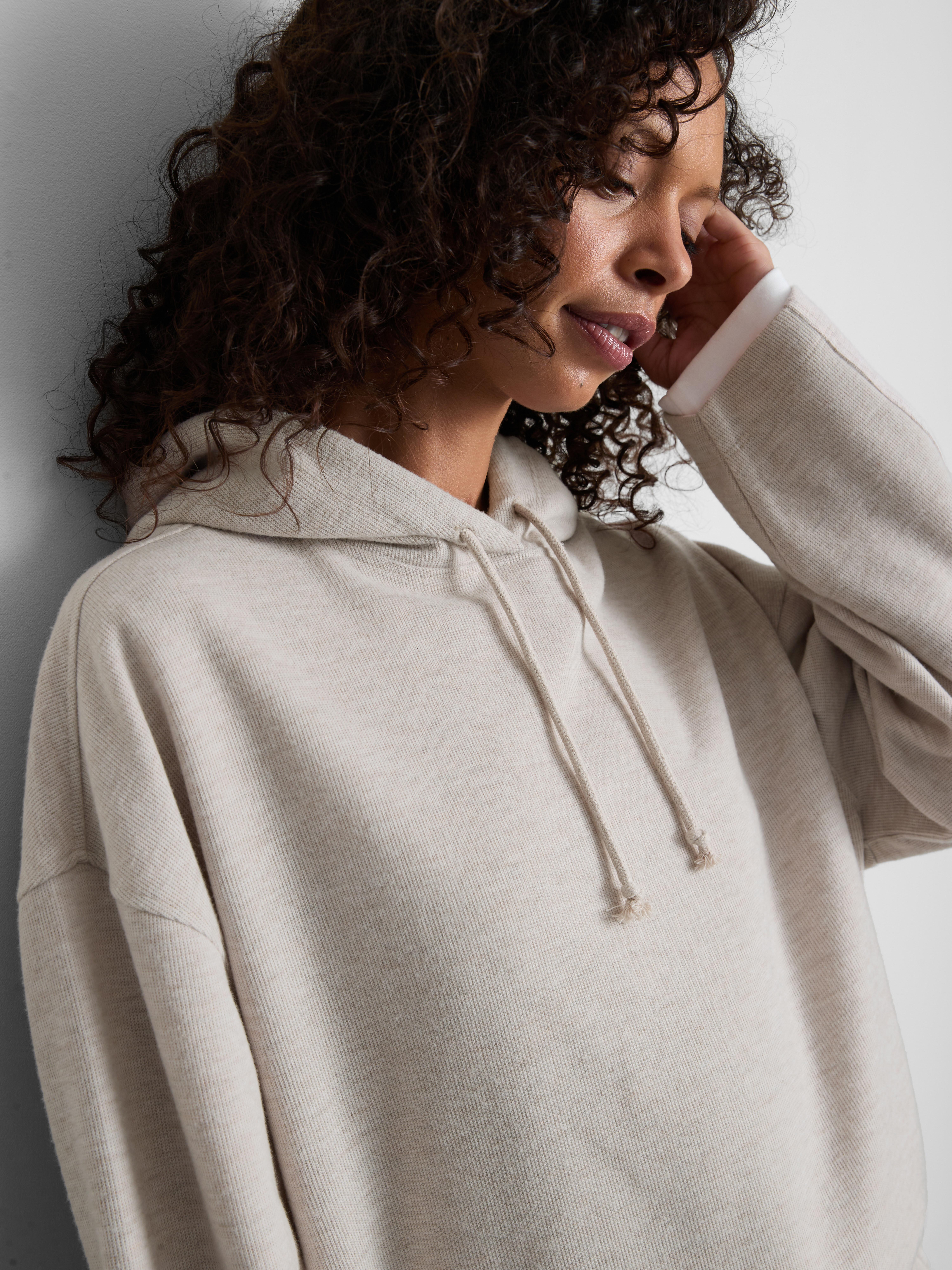 Cotton-Blend Drawstring Hoodie