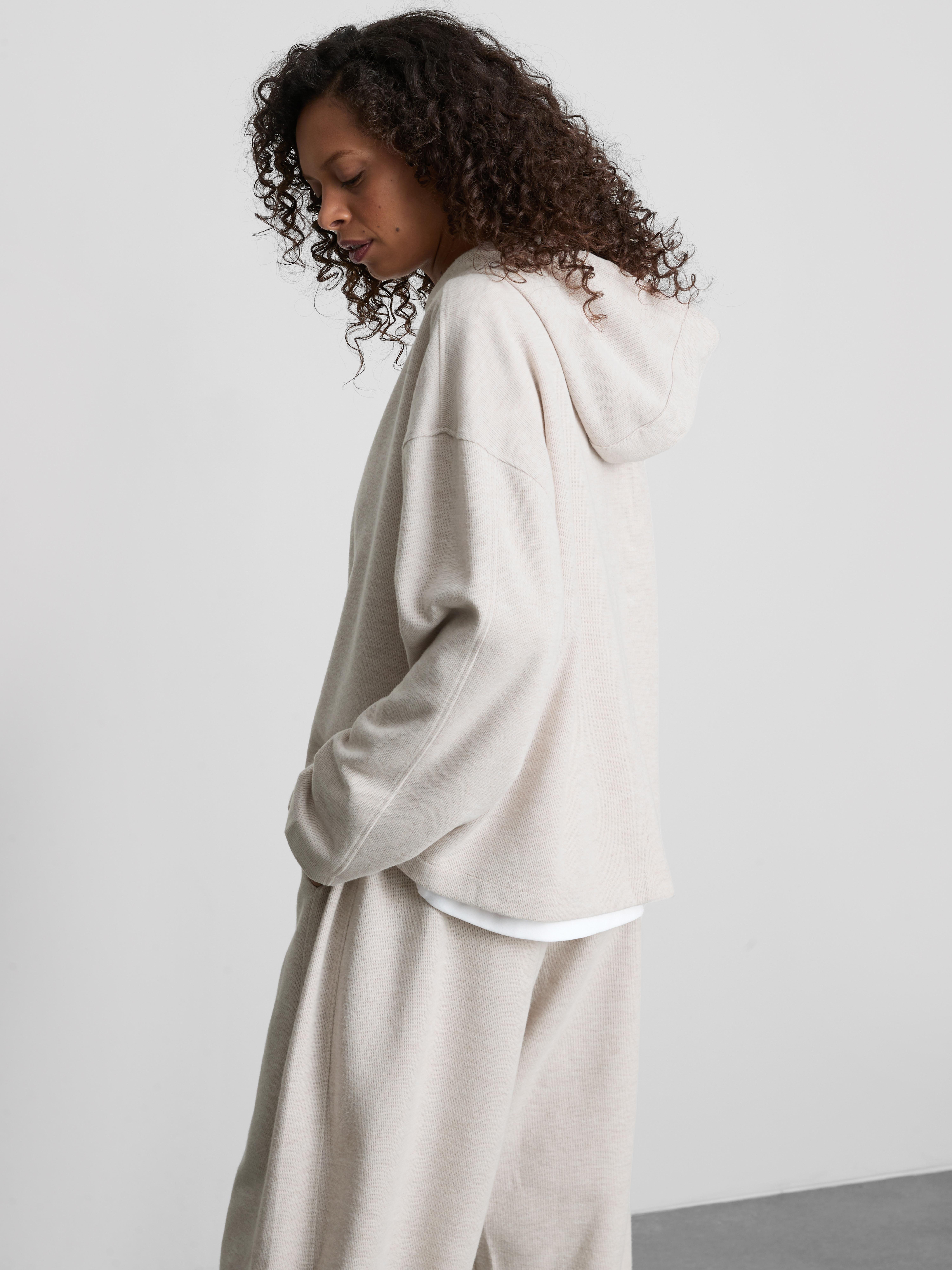 Cotton-Blend Drawstring Hoodie