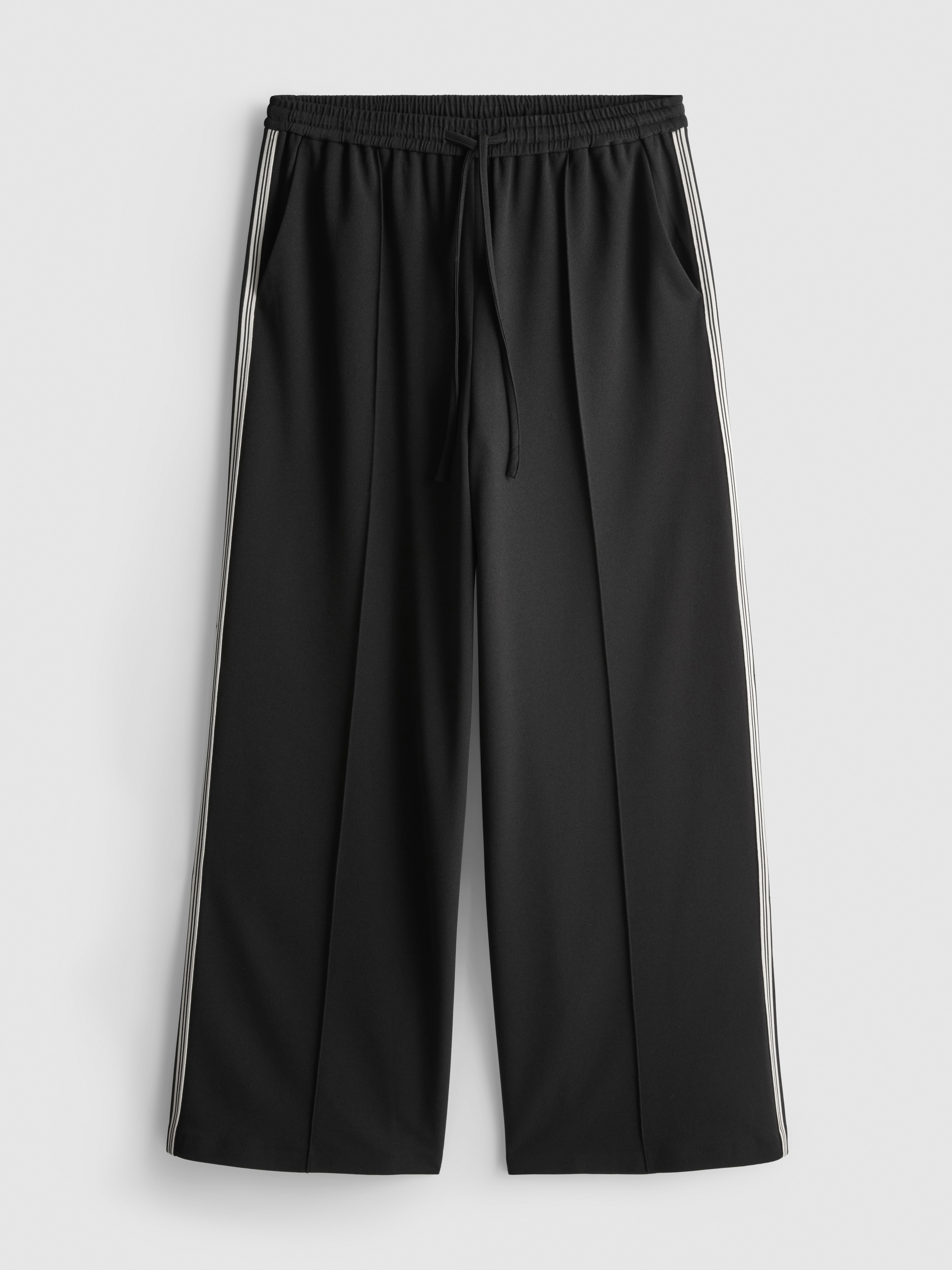 Wide Leg Side Stripe Joggers