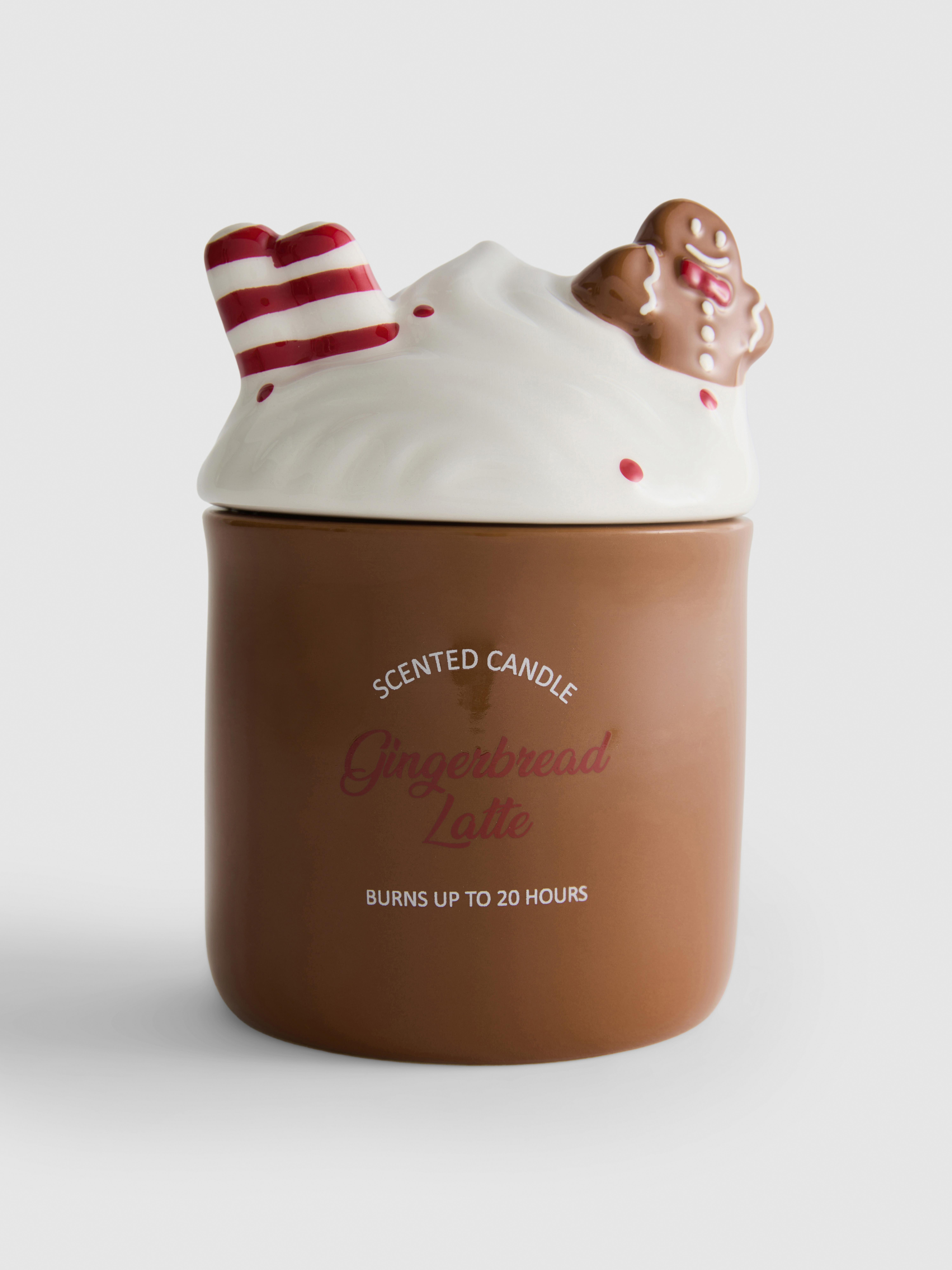 Lumânare parfumată cu aromă de latte cu turtă dulce