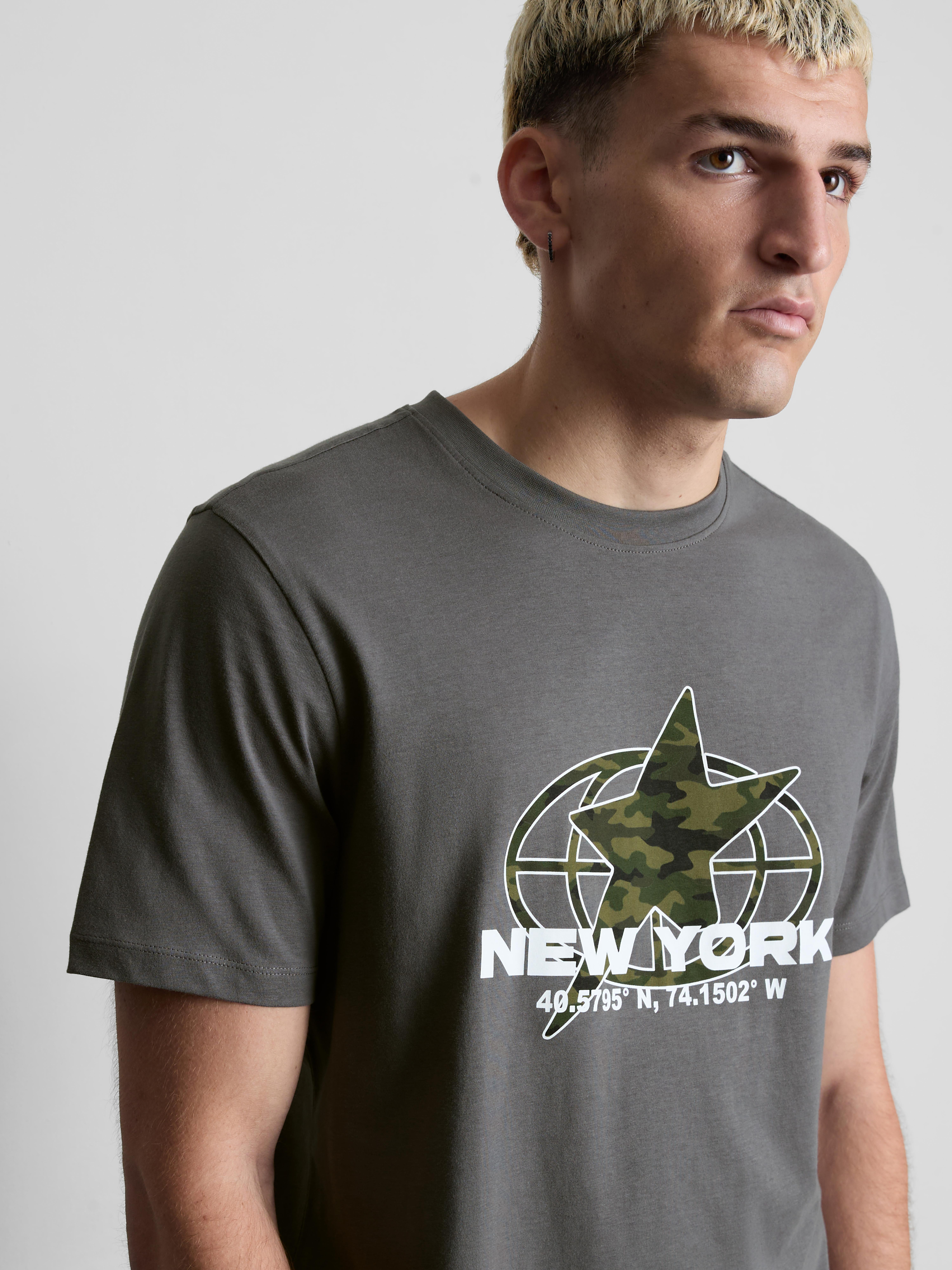 T-shirt van puur katoen New York