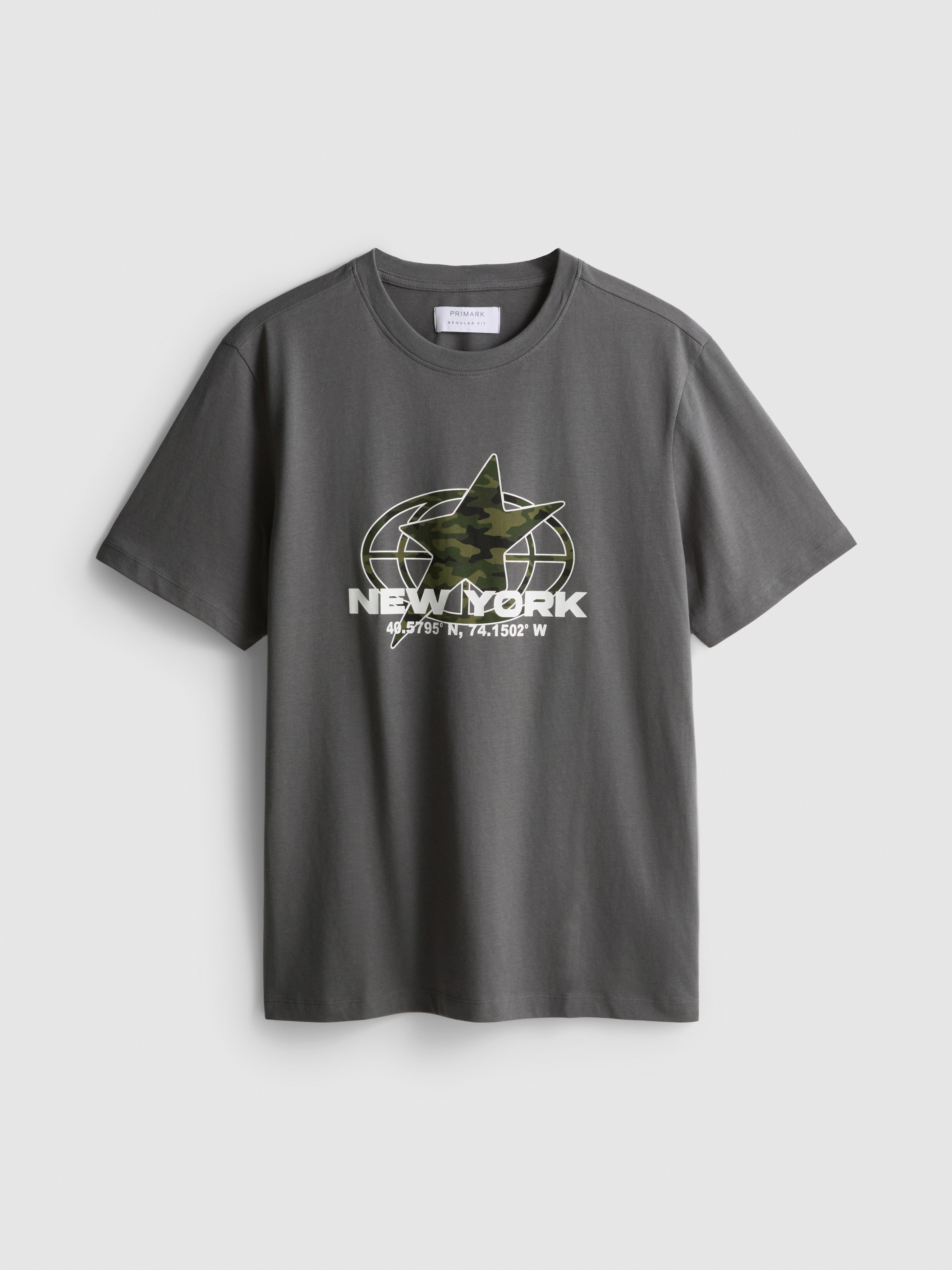 T-shirt van puur katoen New York