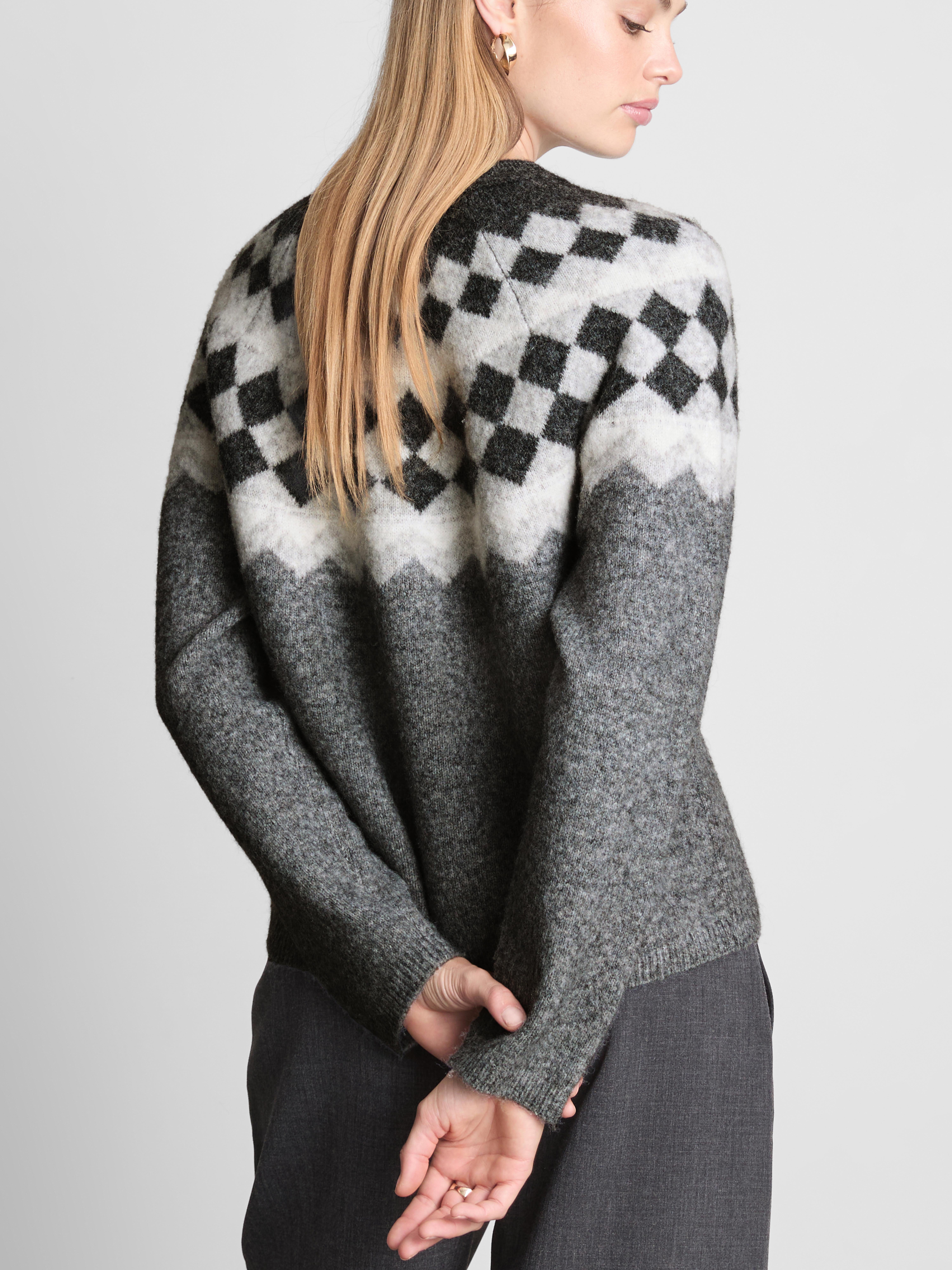 The Edit Wool Blend Fair Isle Sweater