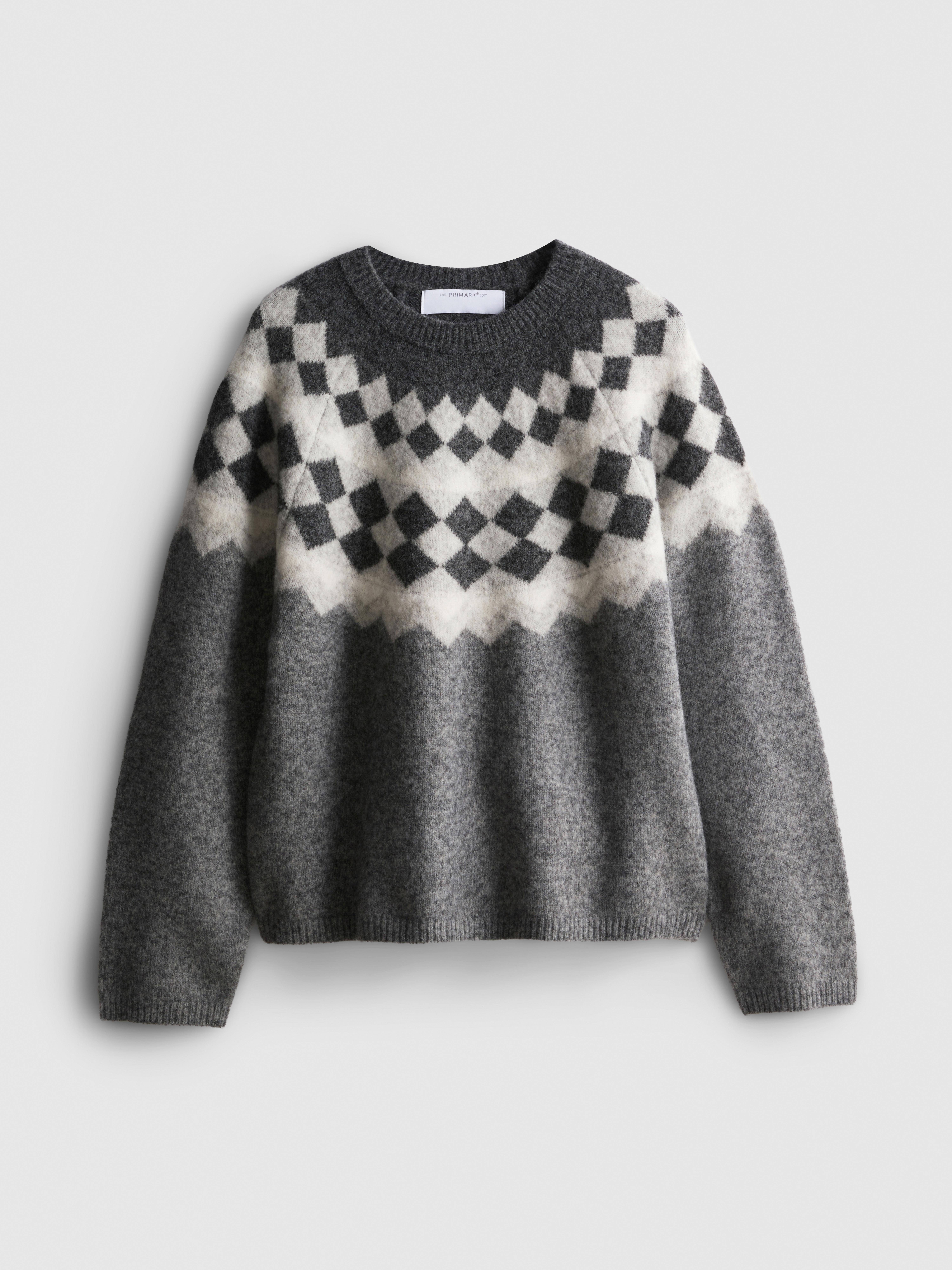 The Edit Wool Blend Fair Isle Sweater