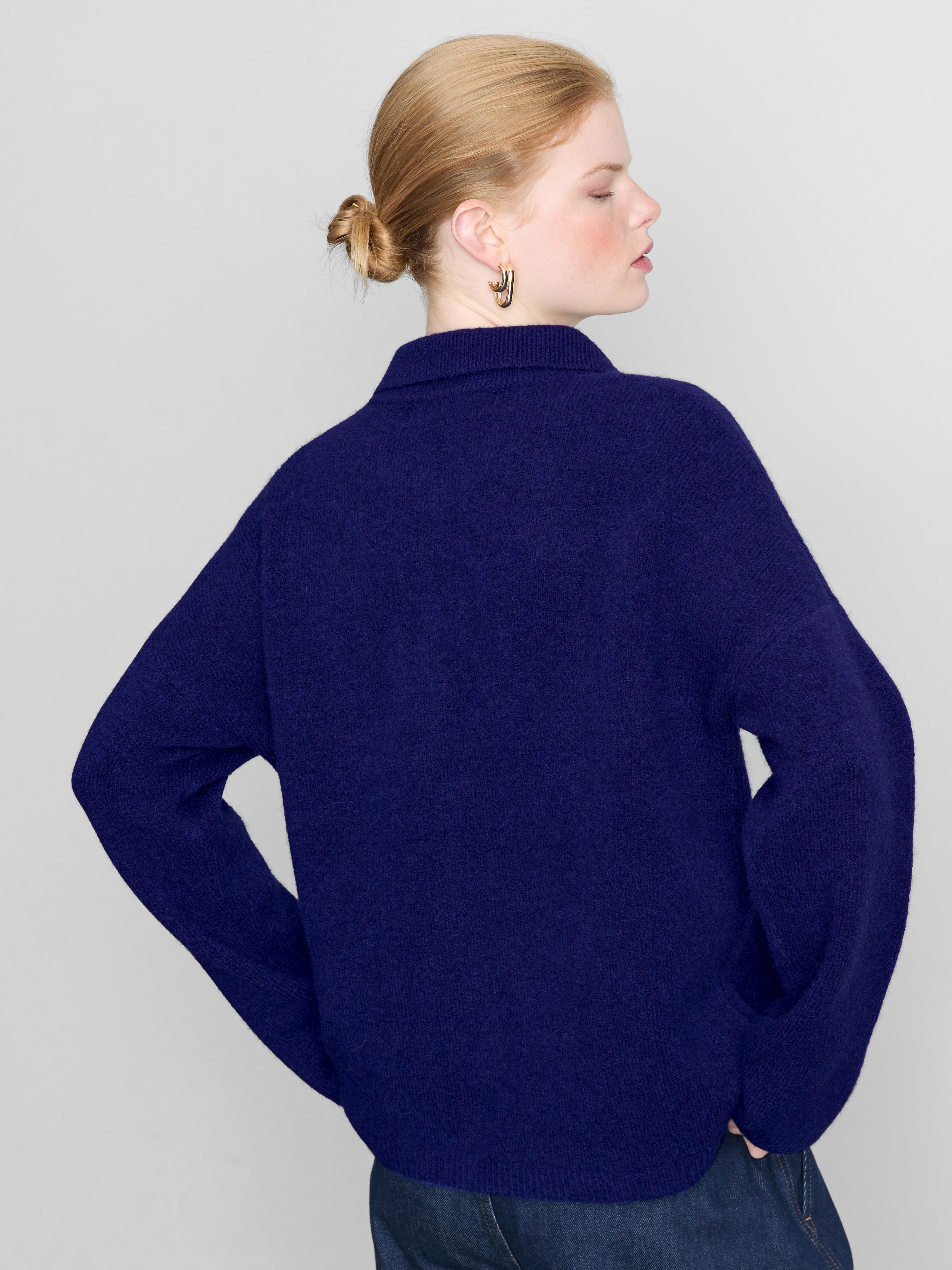 The Edit Wool-Blend Half-Zip Sweater