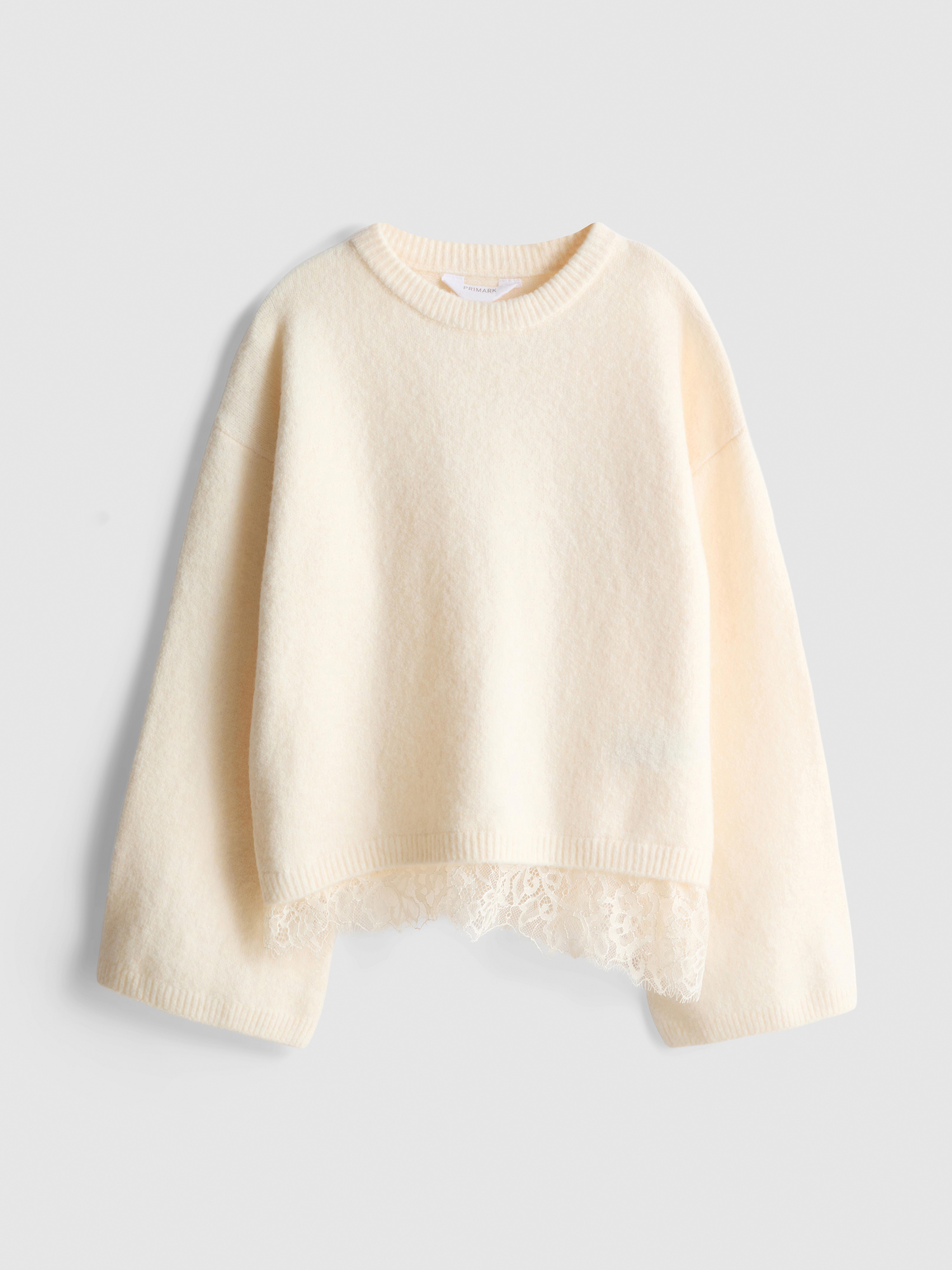 7-15yrs | Lace-Trim Sweater