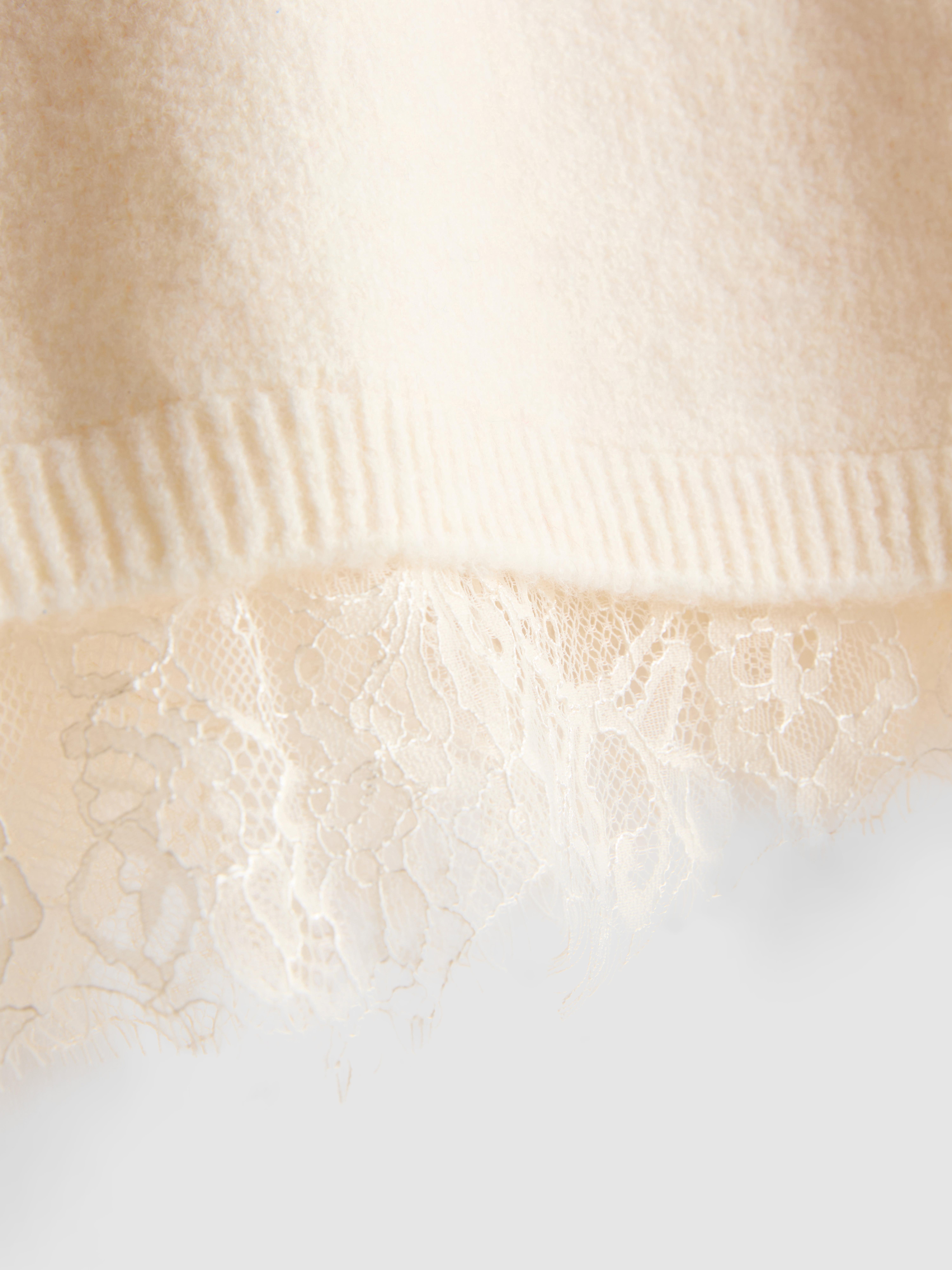7-15yrs | Lace-Trim Sweater