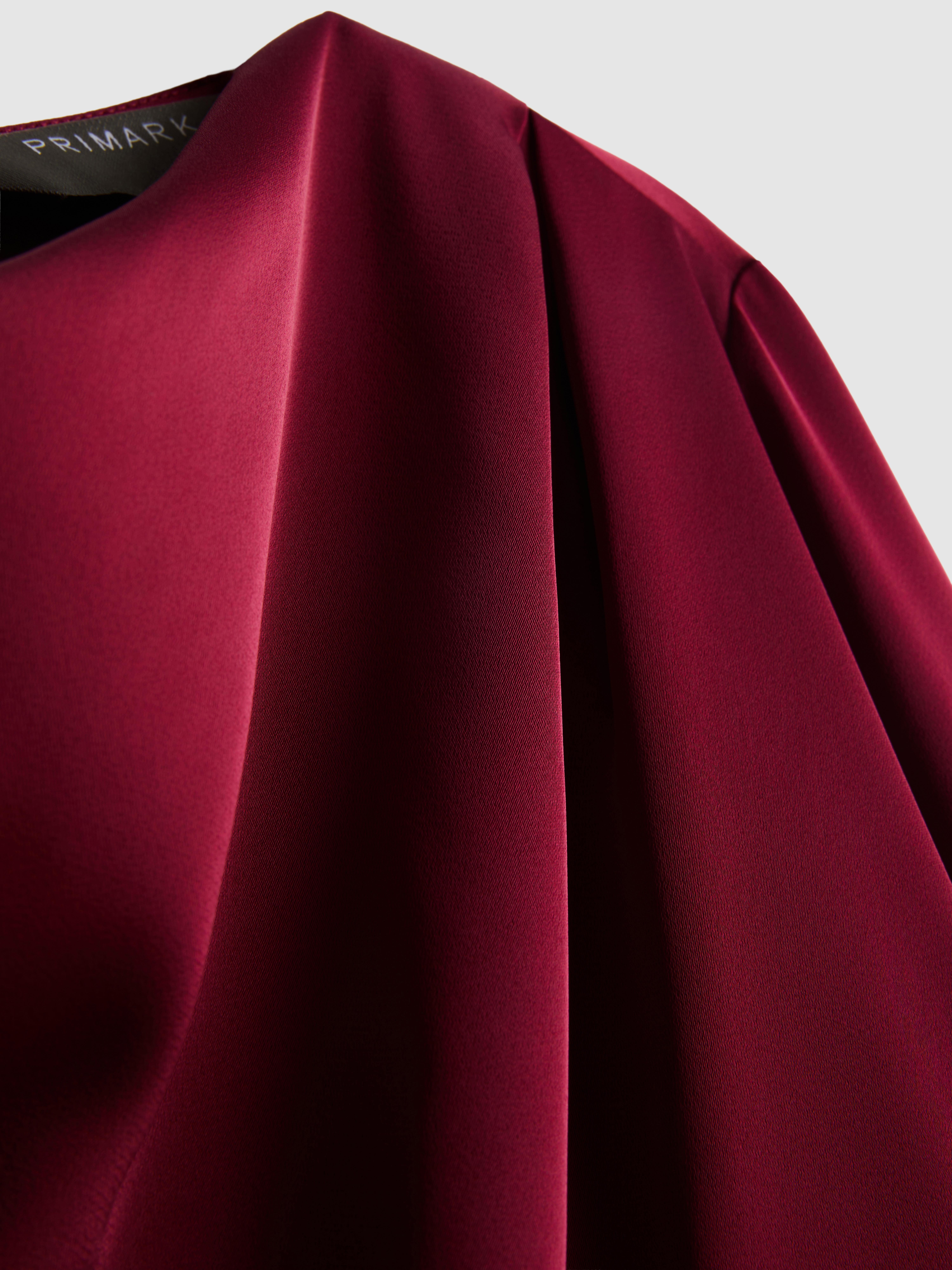 Satin Cowl Neck Blouse