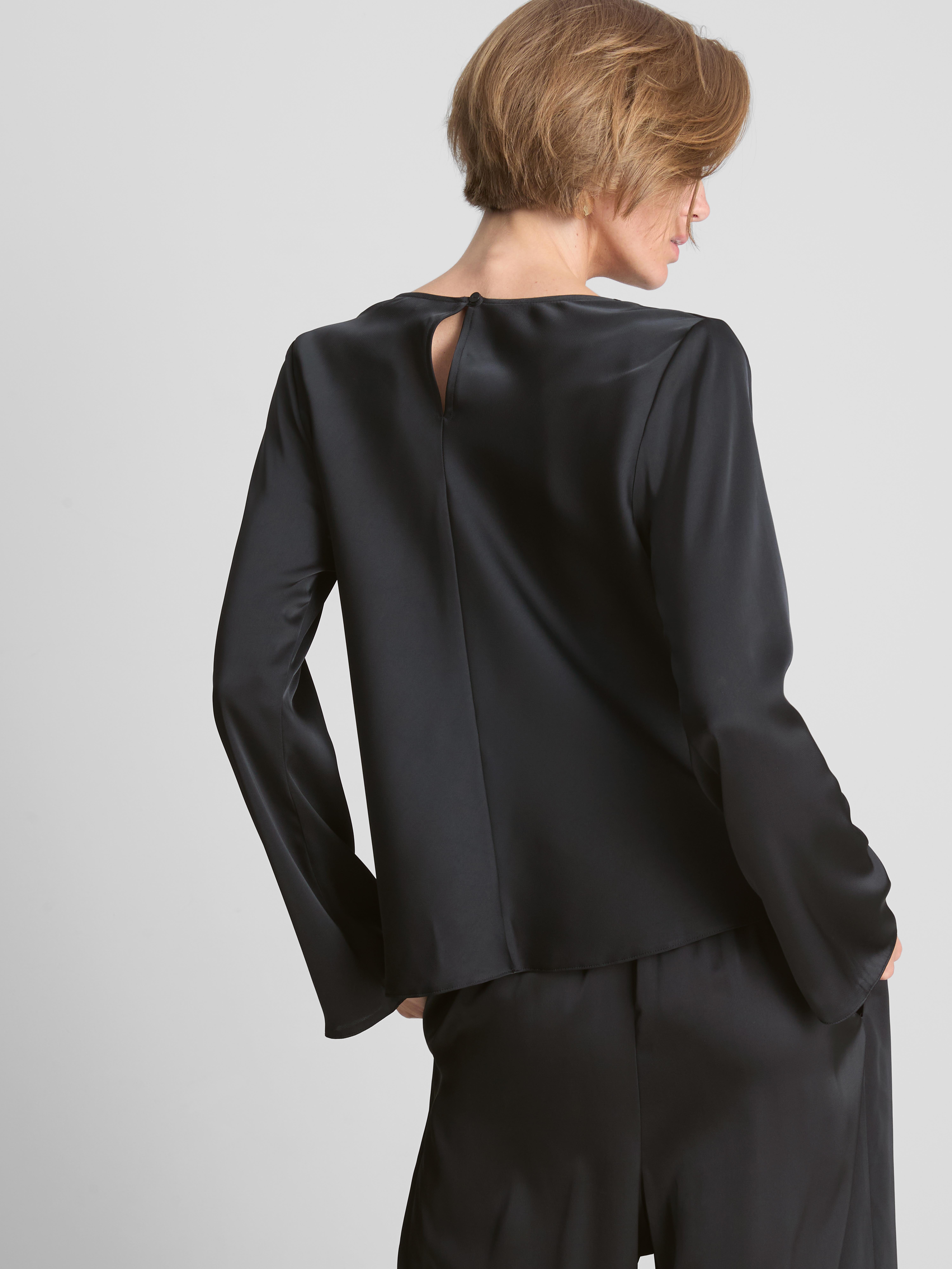 Satin Cowl Neck Blouse