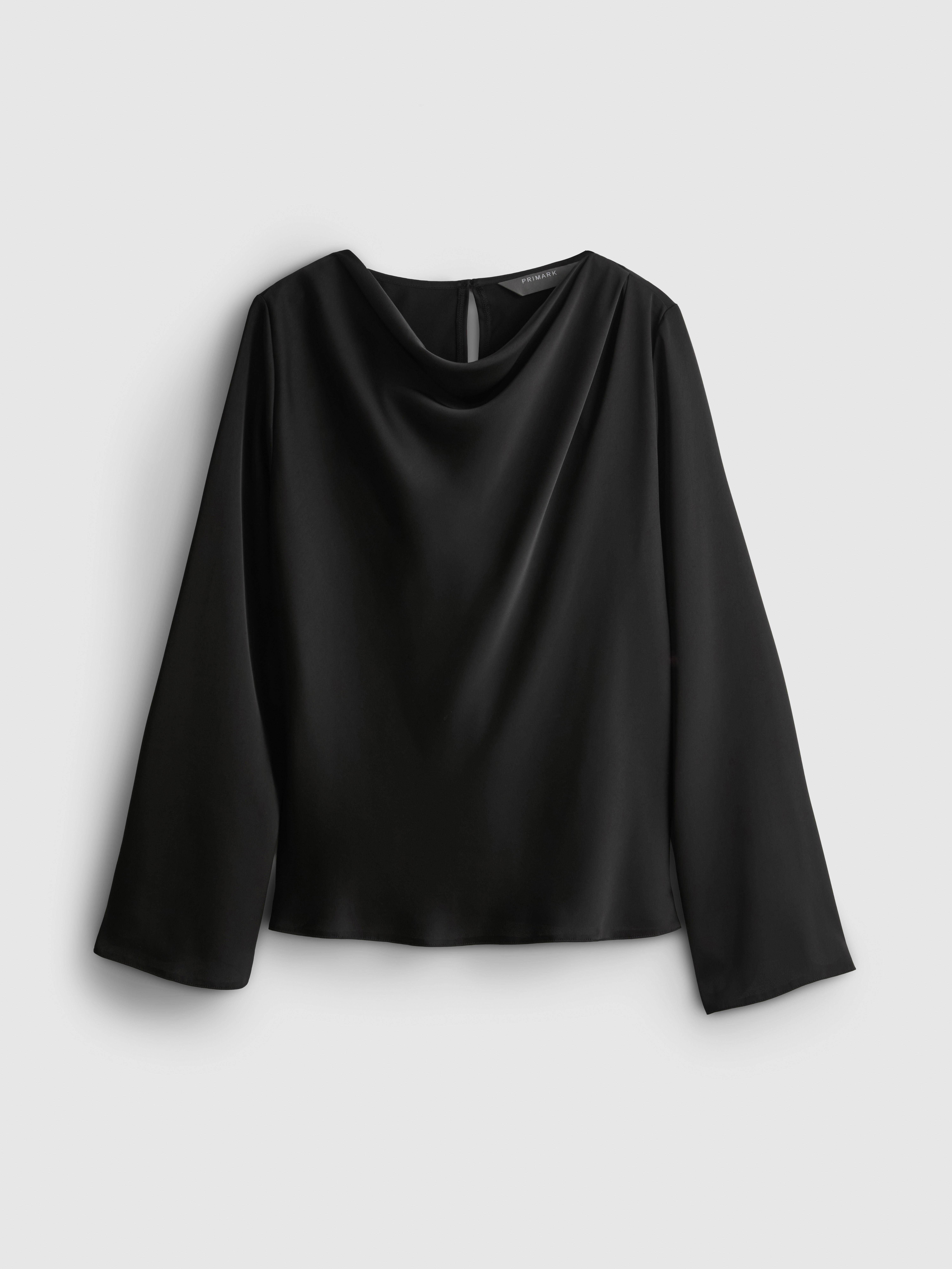 Satin Cowl Neck Blouse