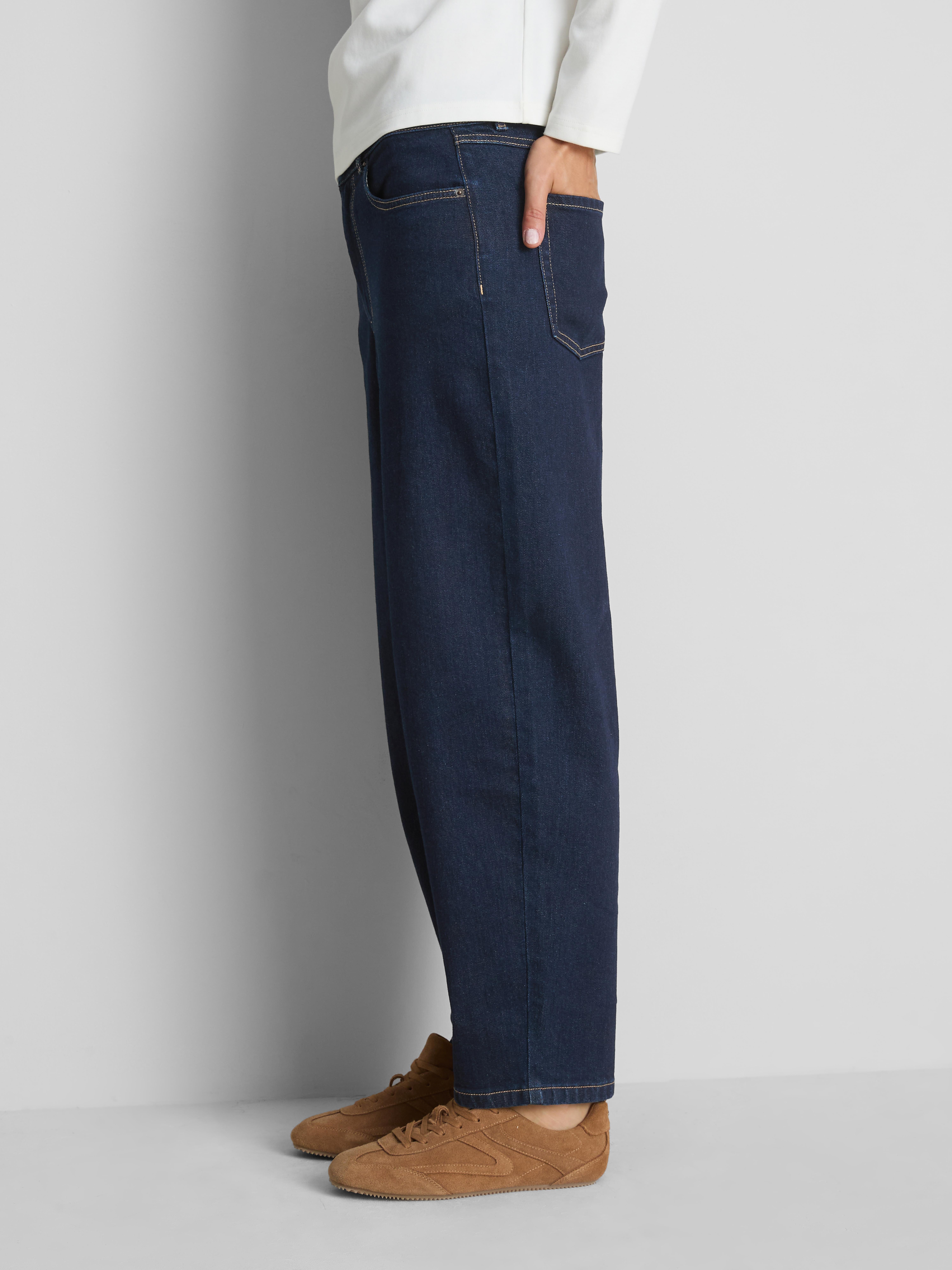 Cotton Rich Denim Tapered Straight Leg Jeans