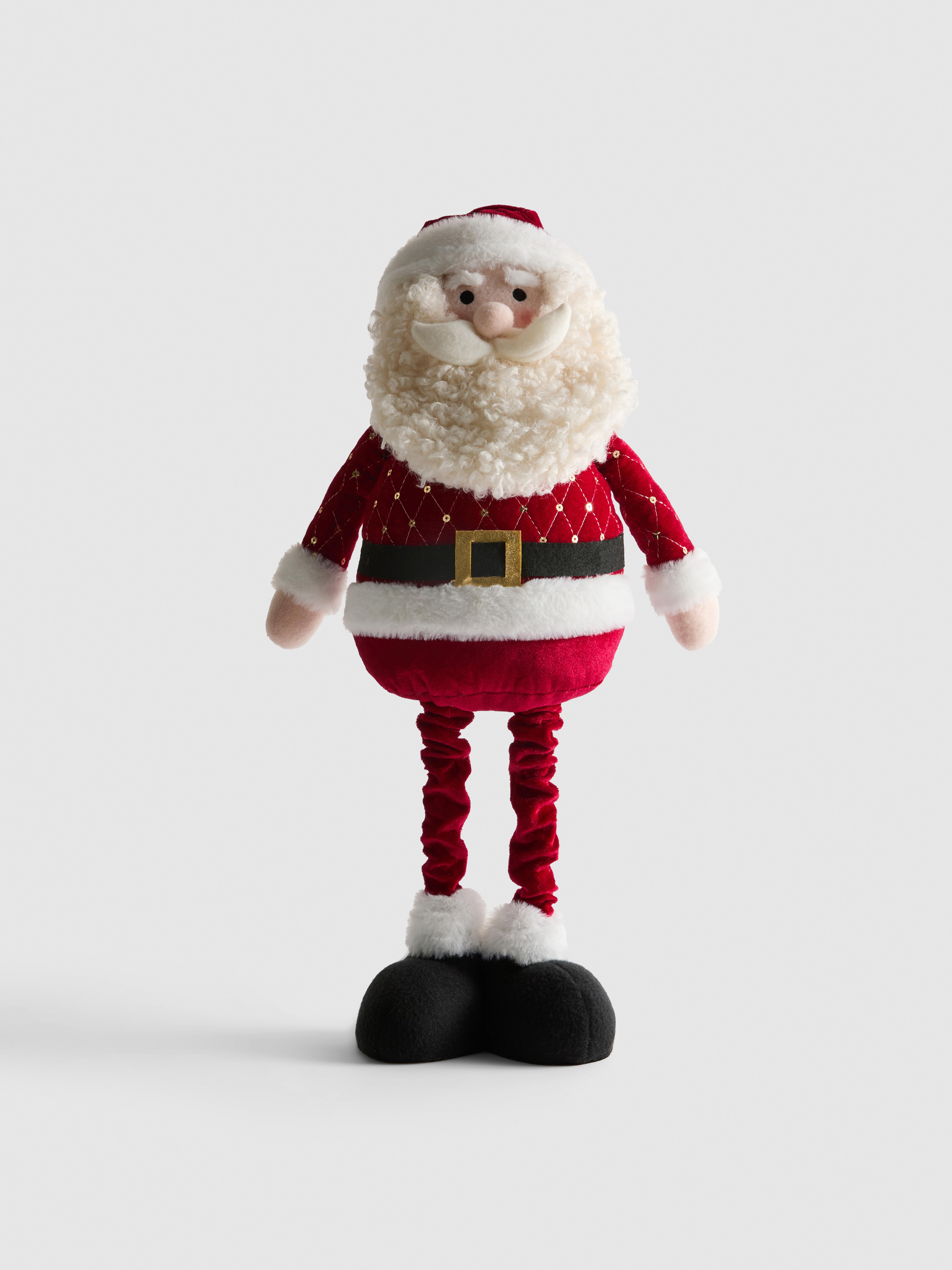 Decorazione Babbo Natale con gambe estensibili