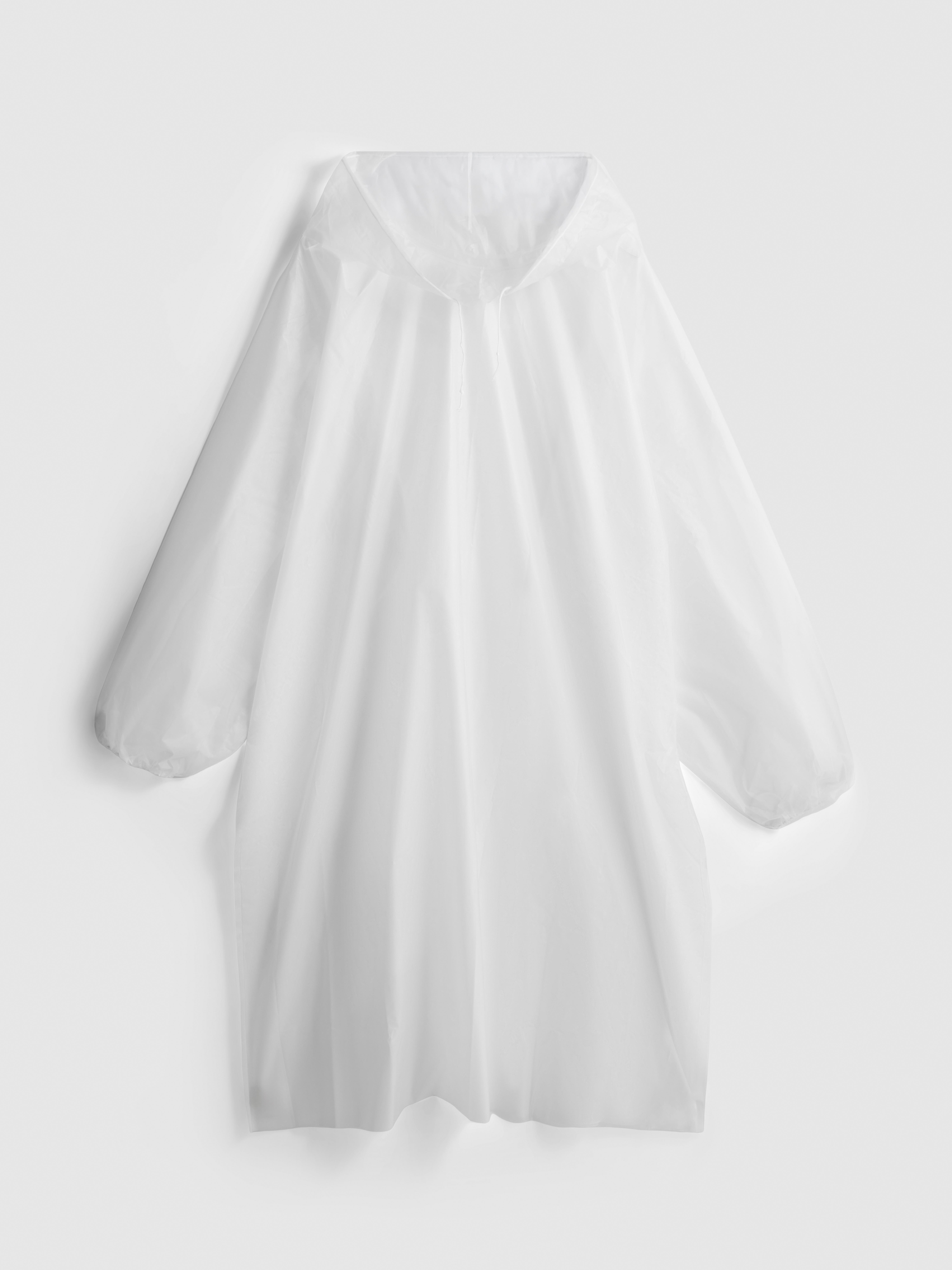 Verstaubarer Regenponcho Transparent
