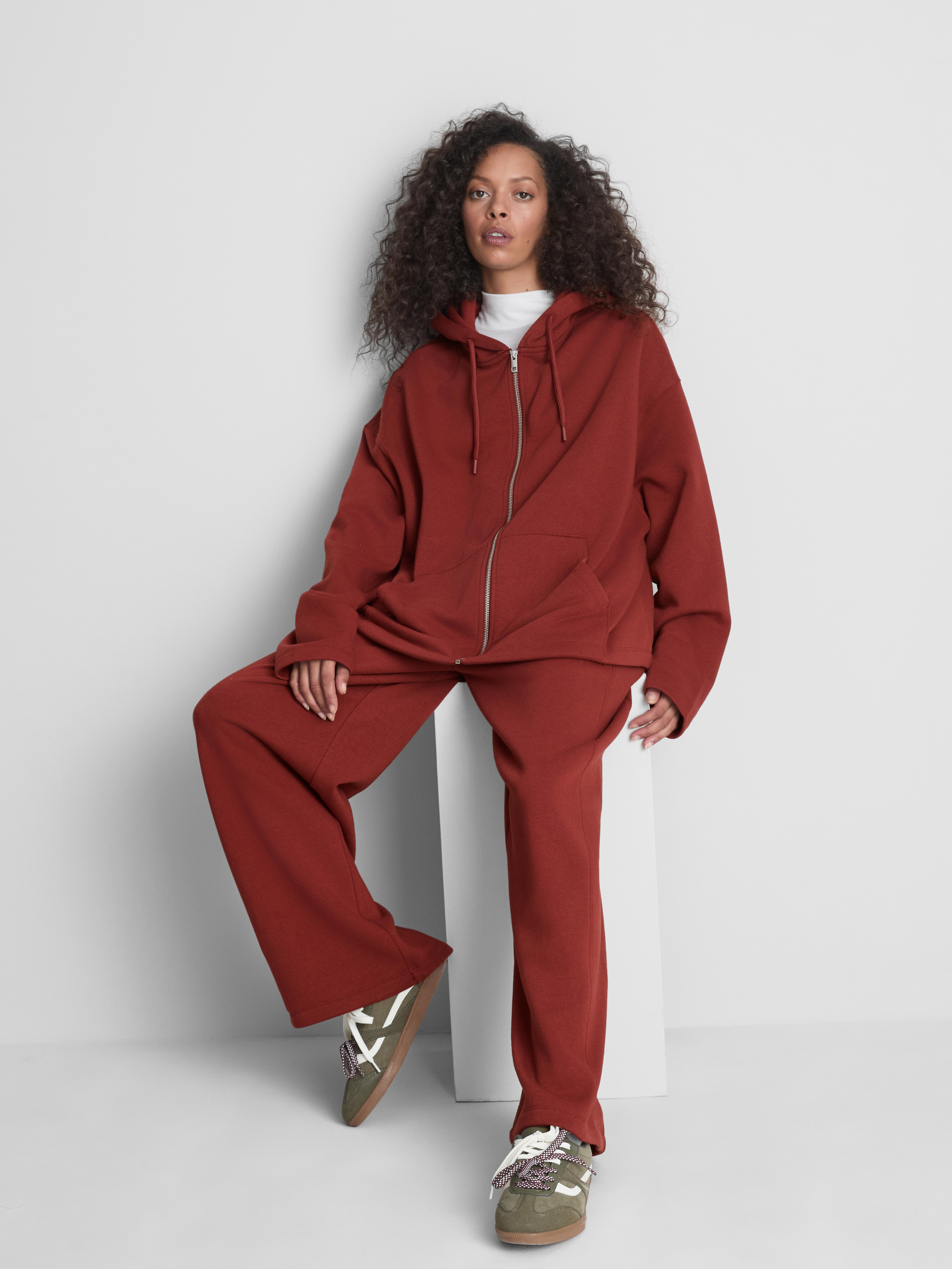 Cotton Rich Relaxed Zip Through Hoodie