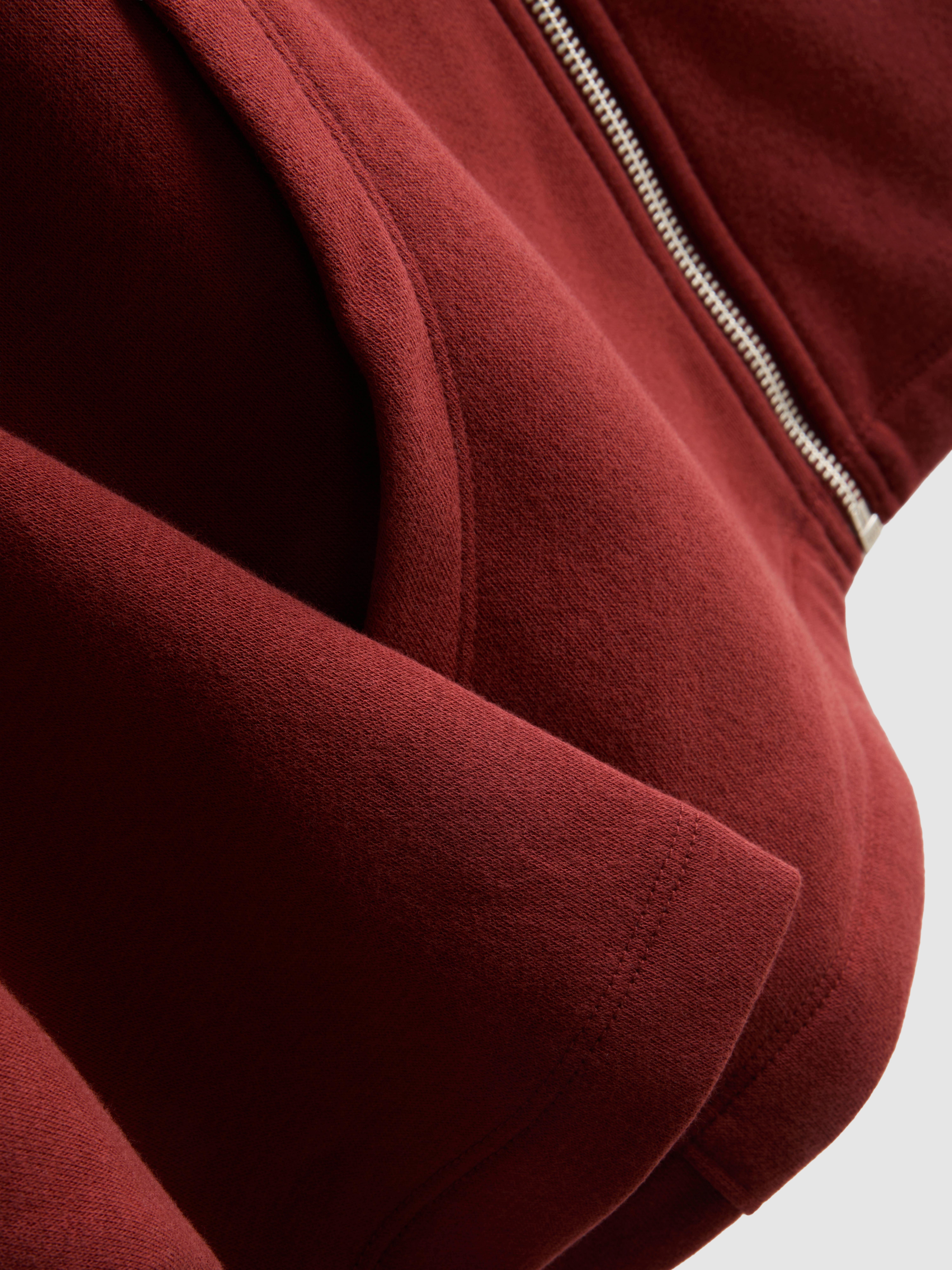 Cotton Rich Relaxed Zip Through Hoodie