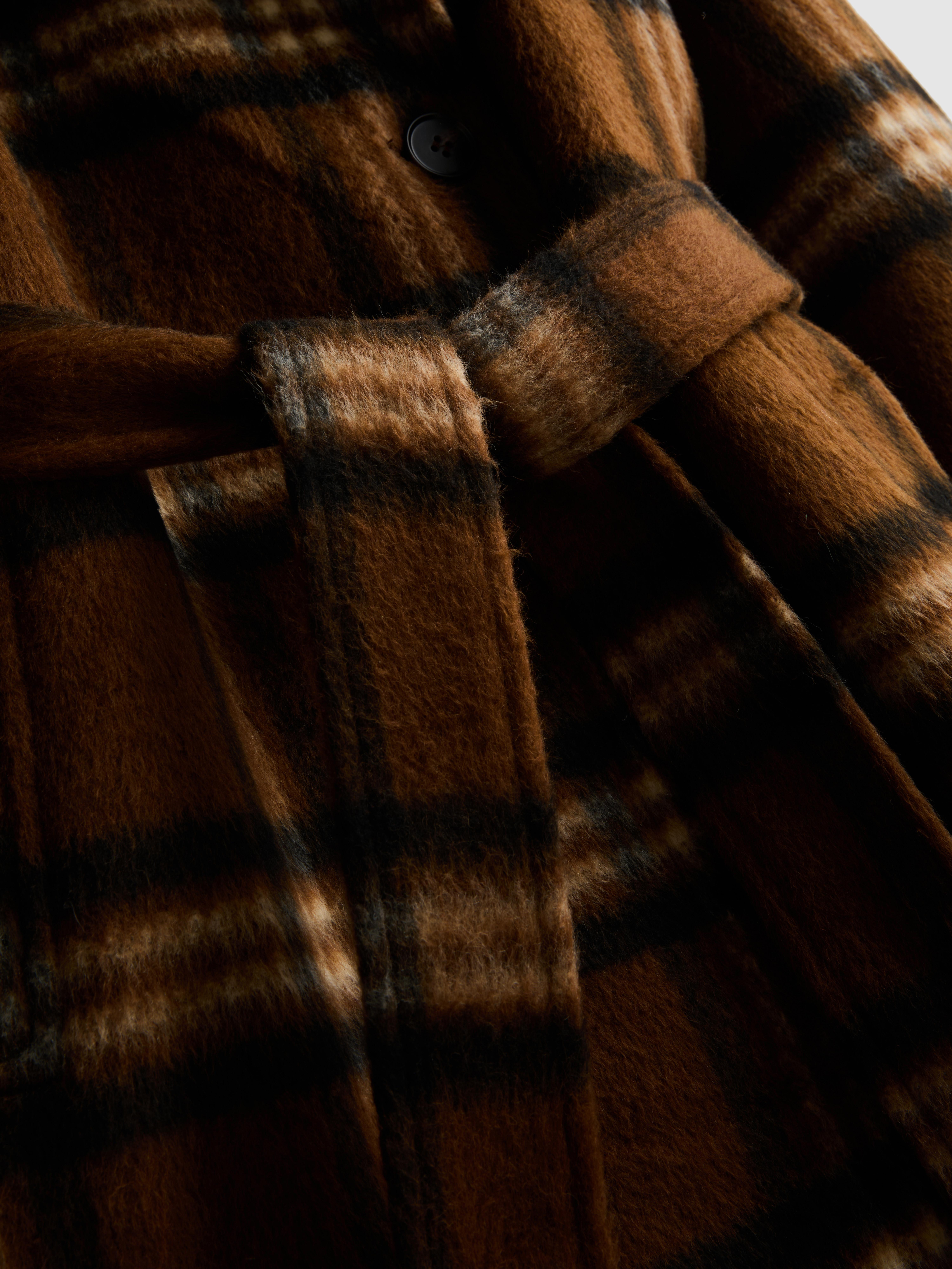 Blanket Check Longline Coat
