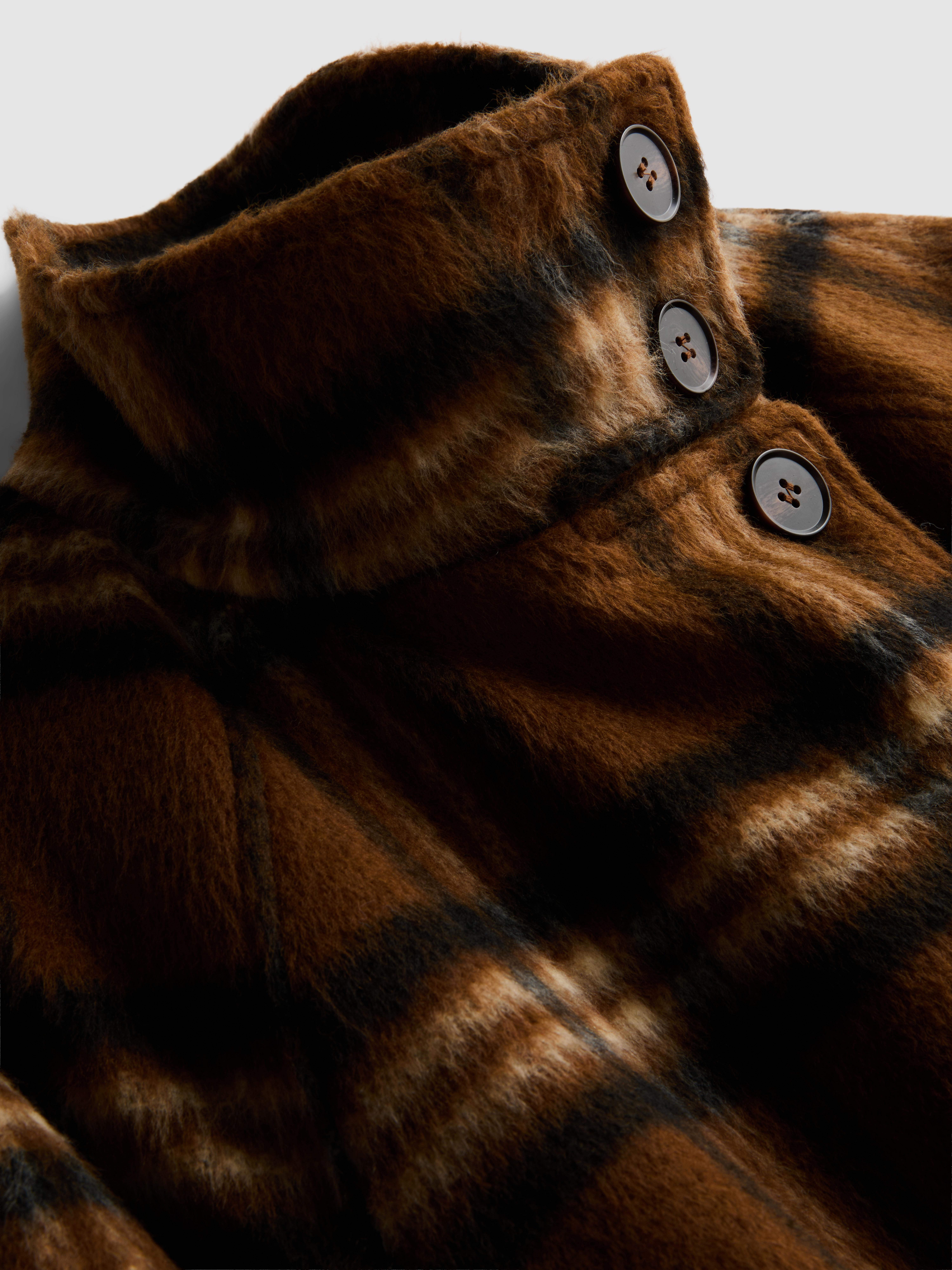 Blanket Check Longline Coat
