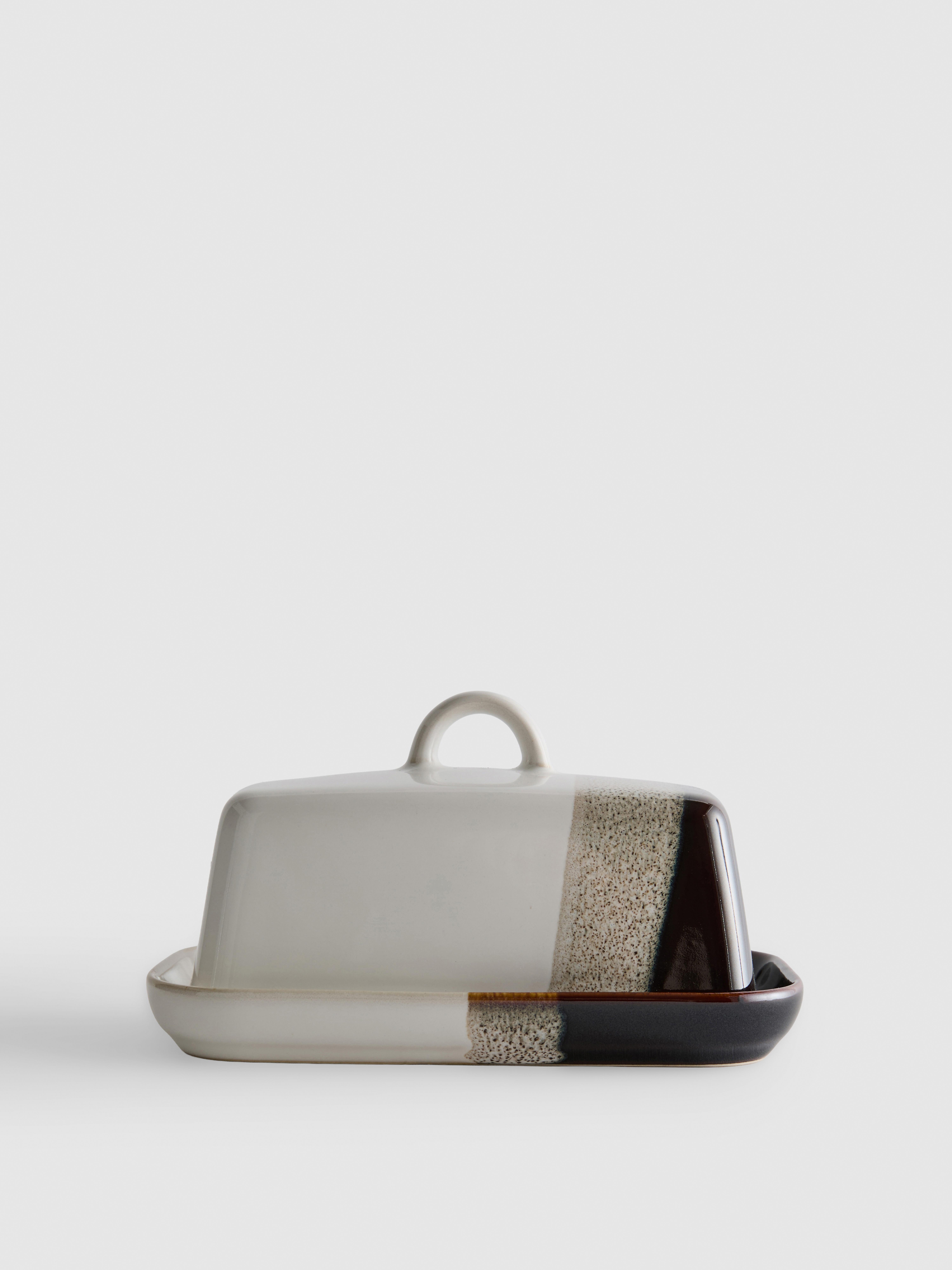 Reactive Glaze Butter Dish