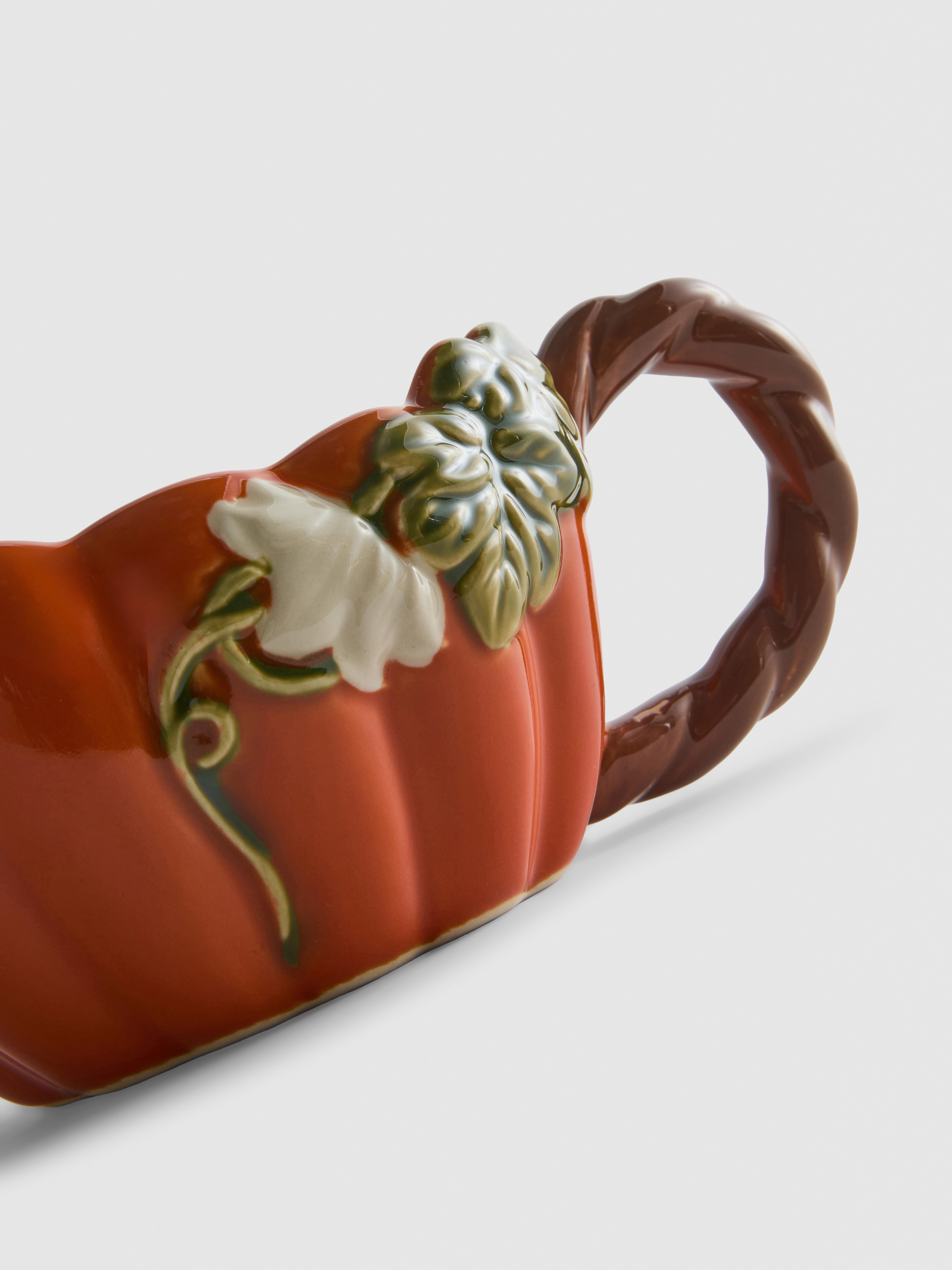 Kürbisförmige Sauciere
