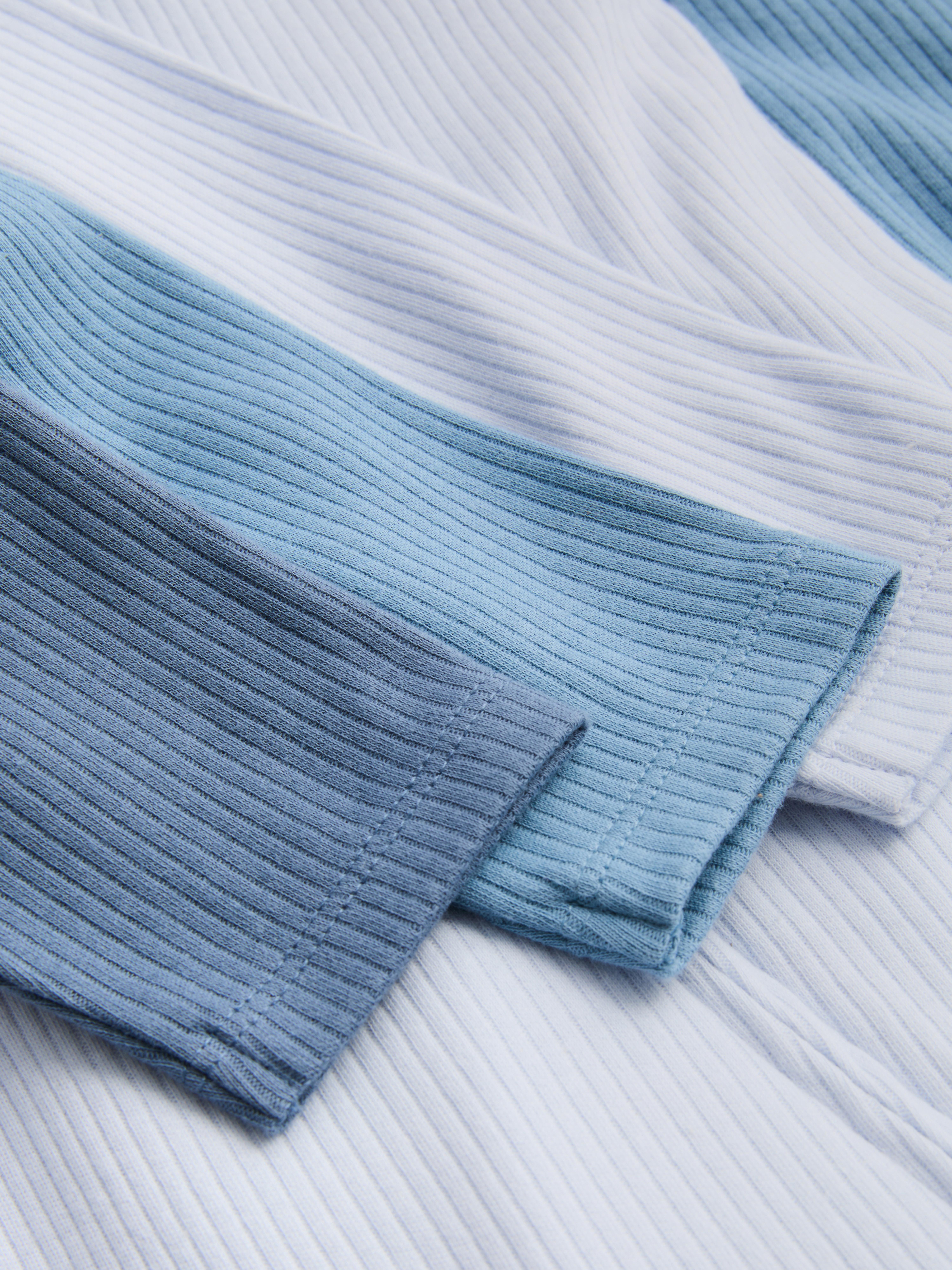 0-24mths | 3pk Ribbed Zip-Up Pajama Onesies