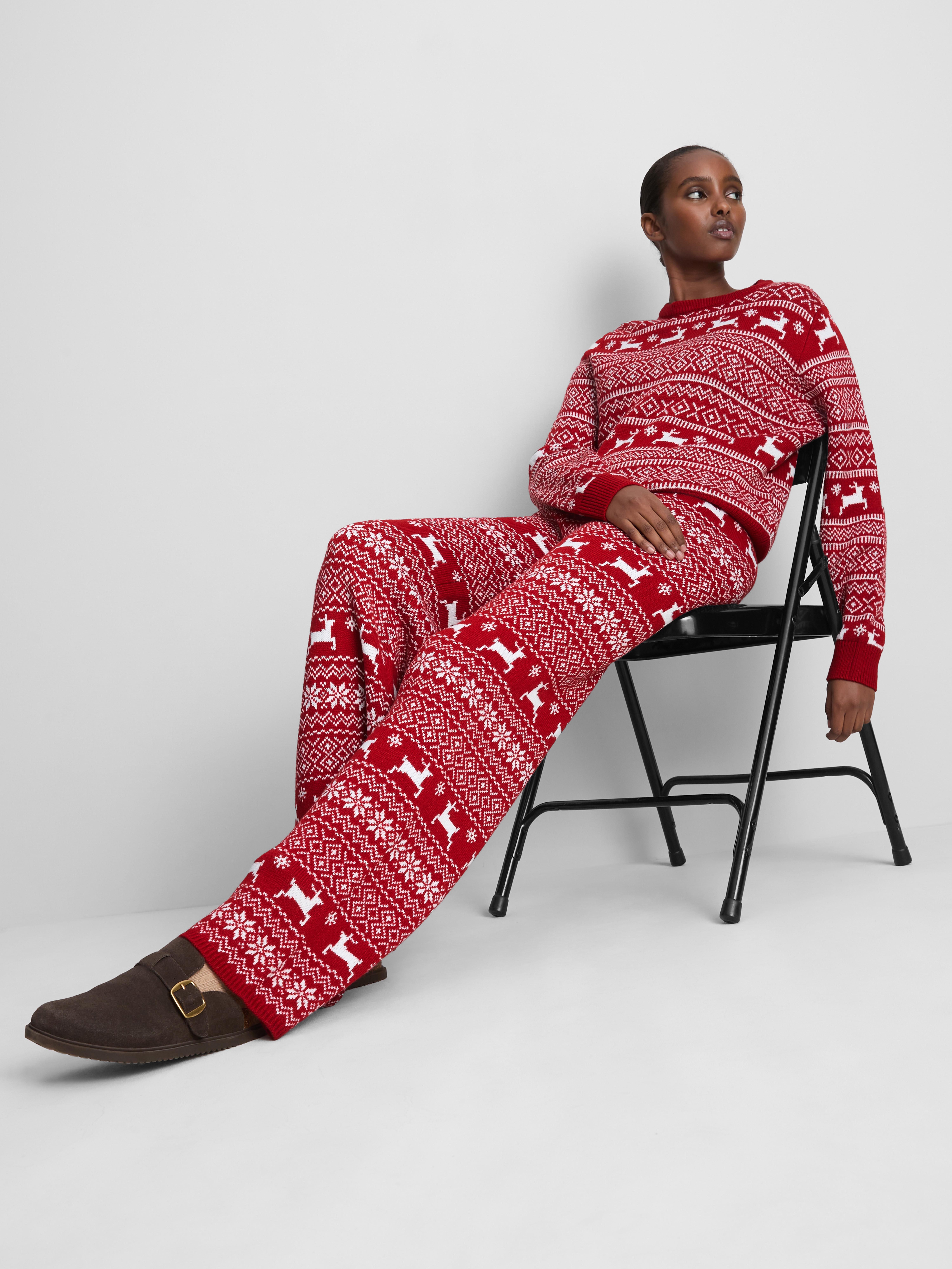 Christmas Fair Isle Plush Pants