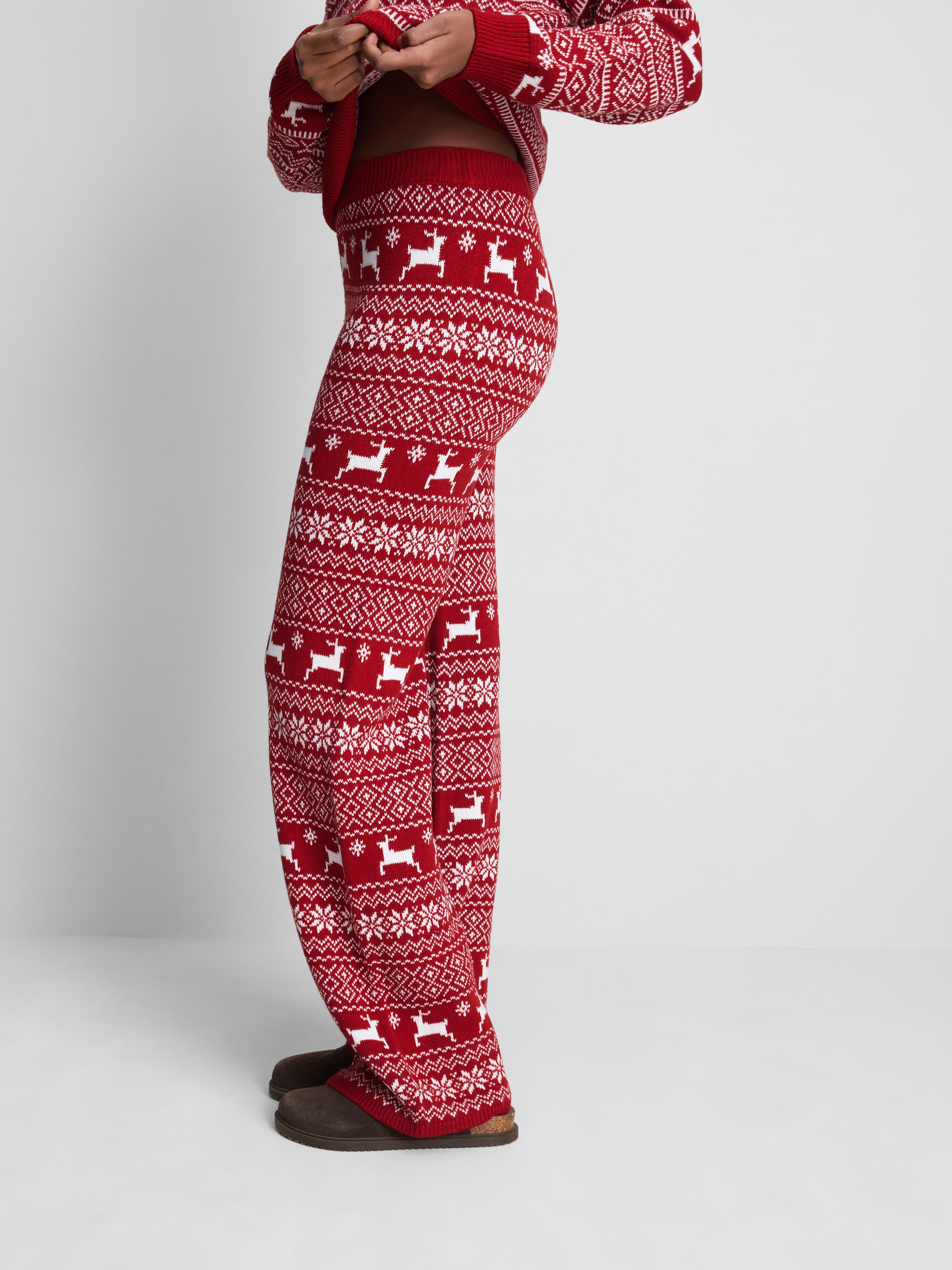 Christmas Fair Isle Plush Pants