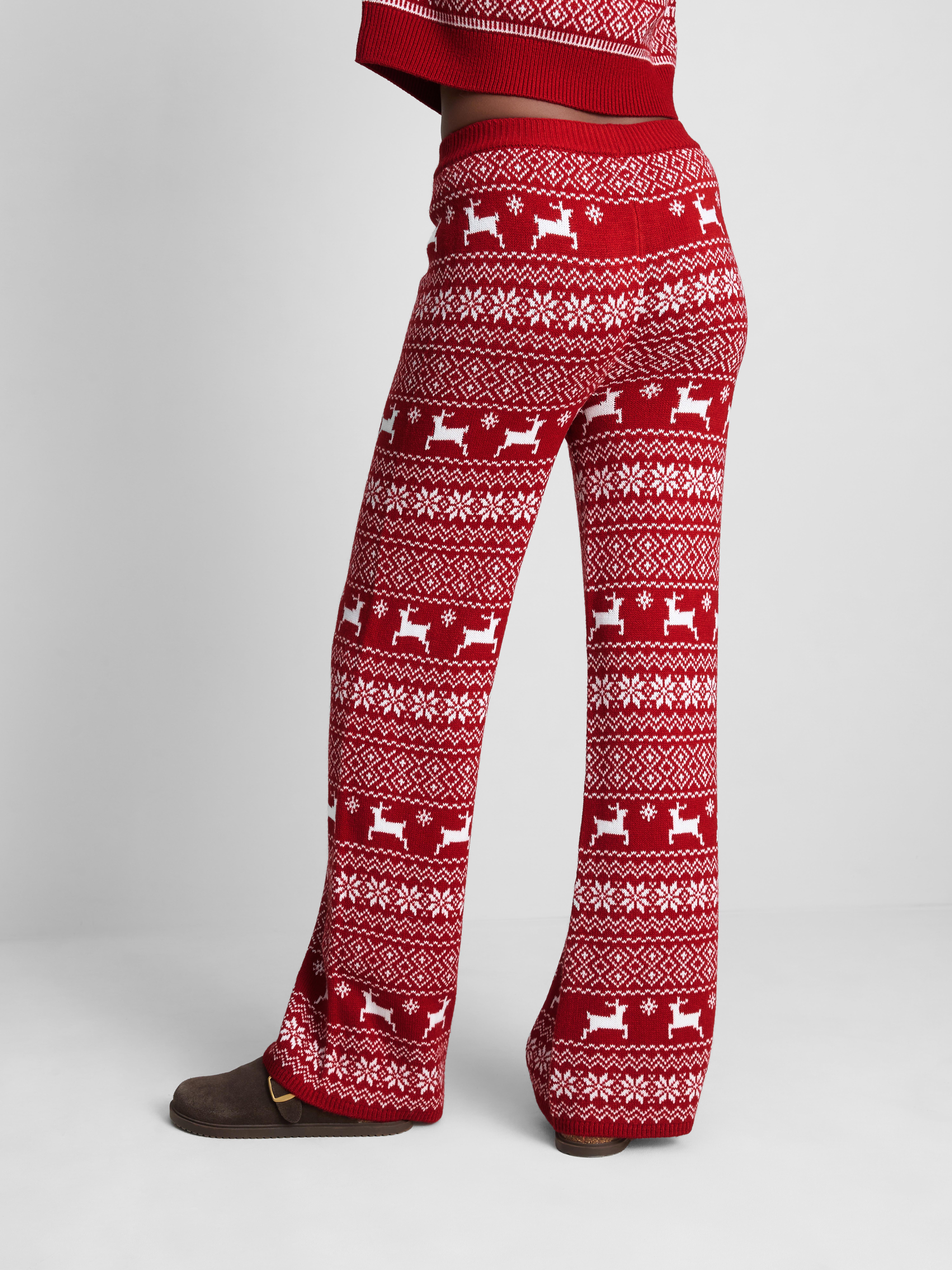 Christmas Fair Isle Plush Pants