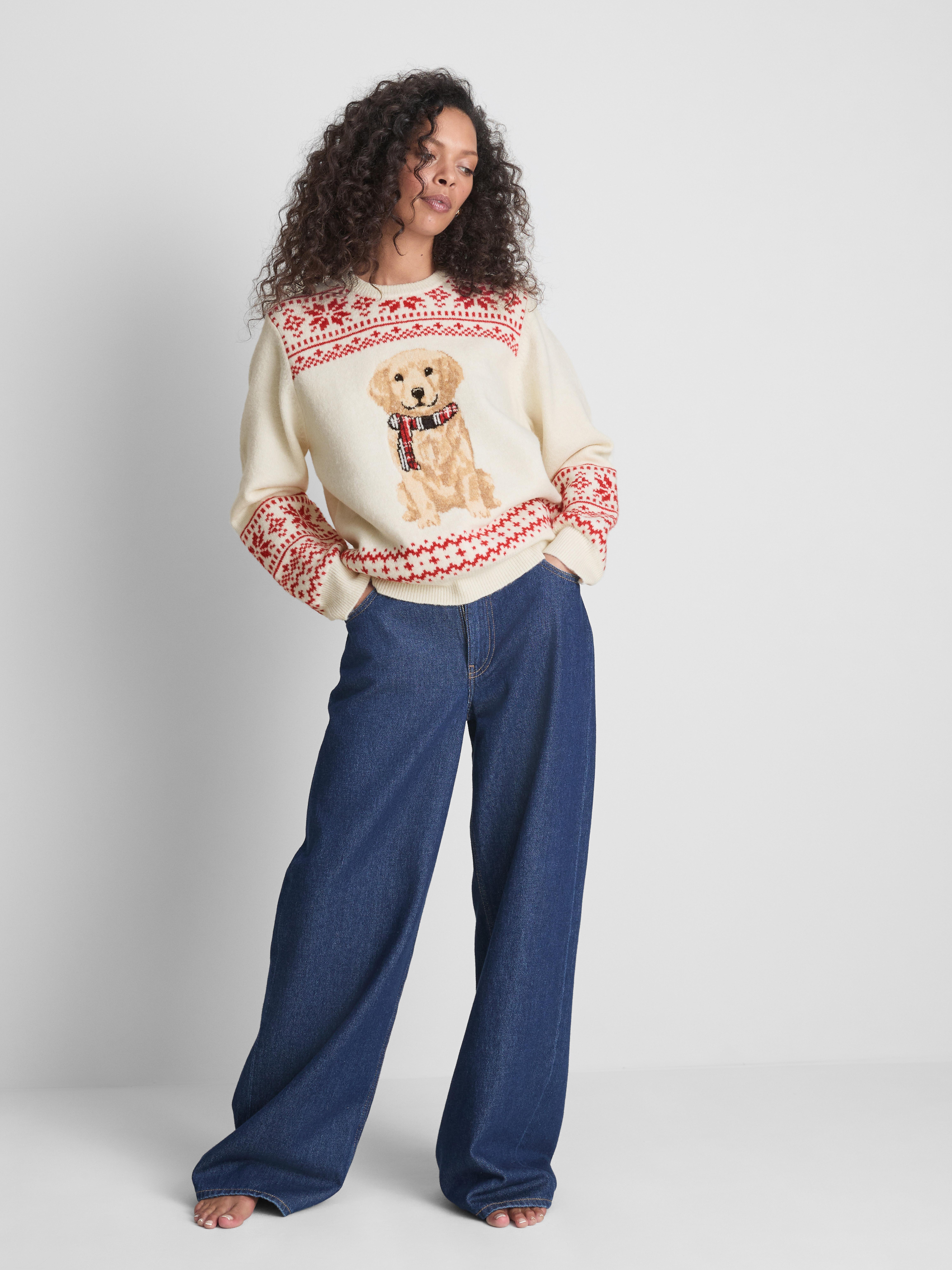 Women's Twinning Family Dog Christmas Sweater