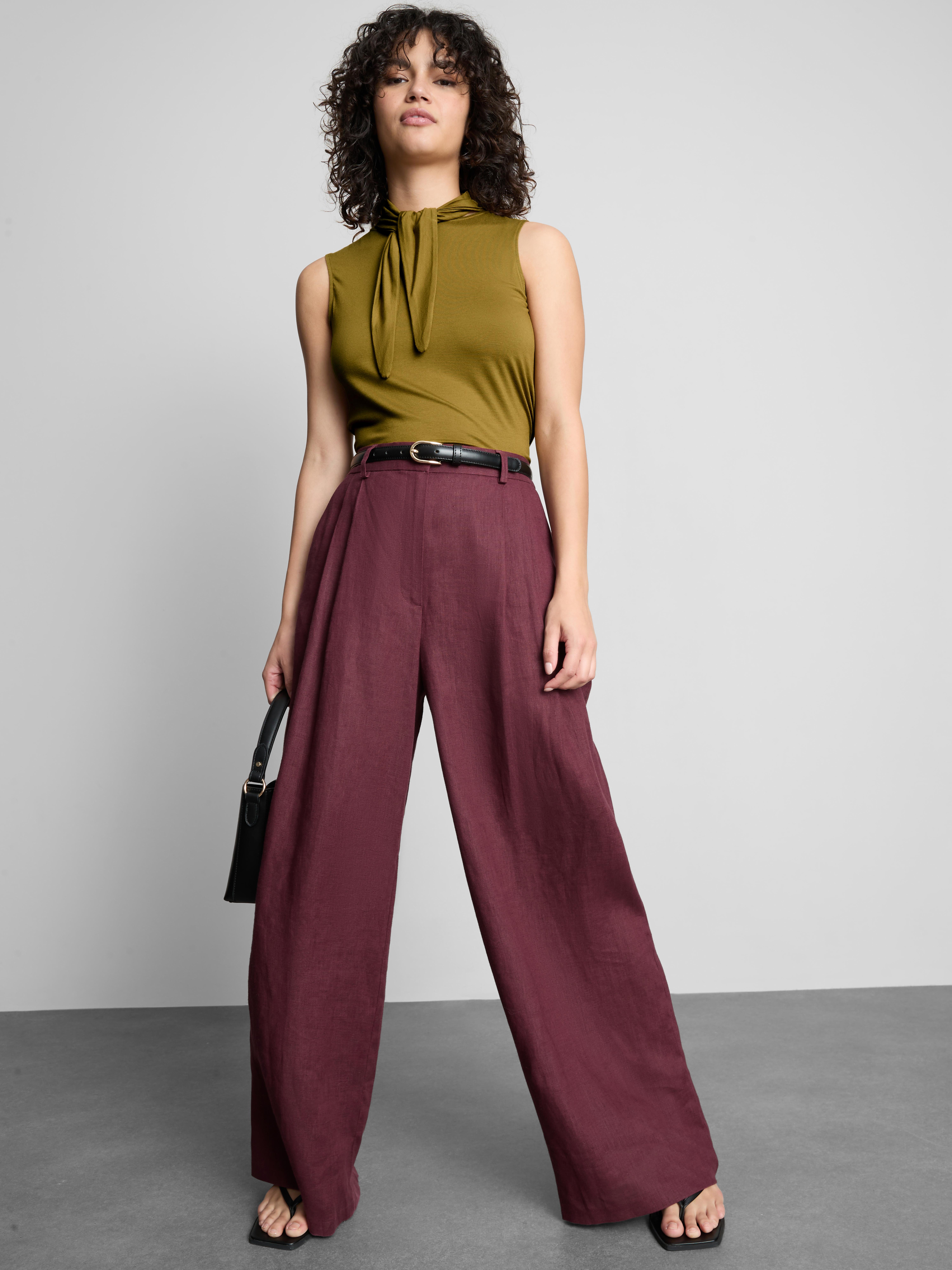 Tanktop met sjaaldetail