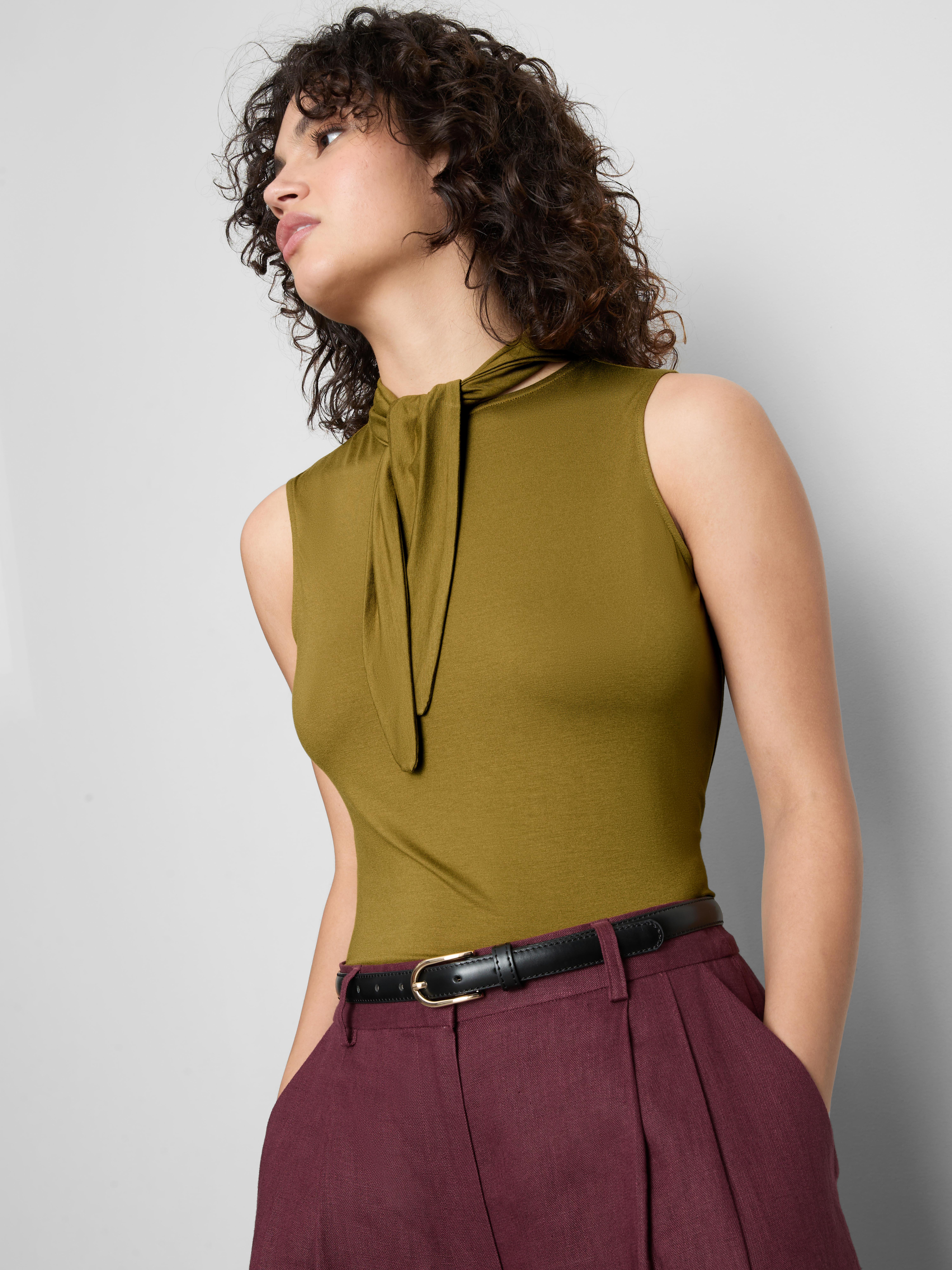 Scarf Detail Tank Top
