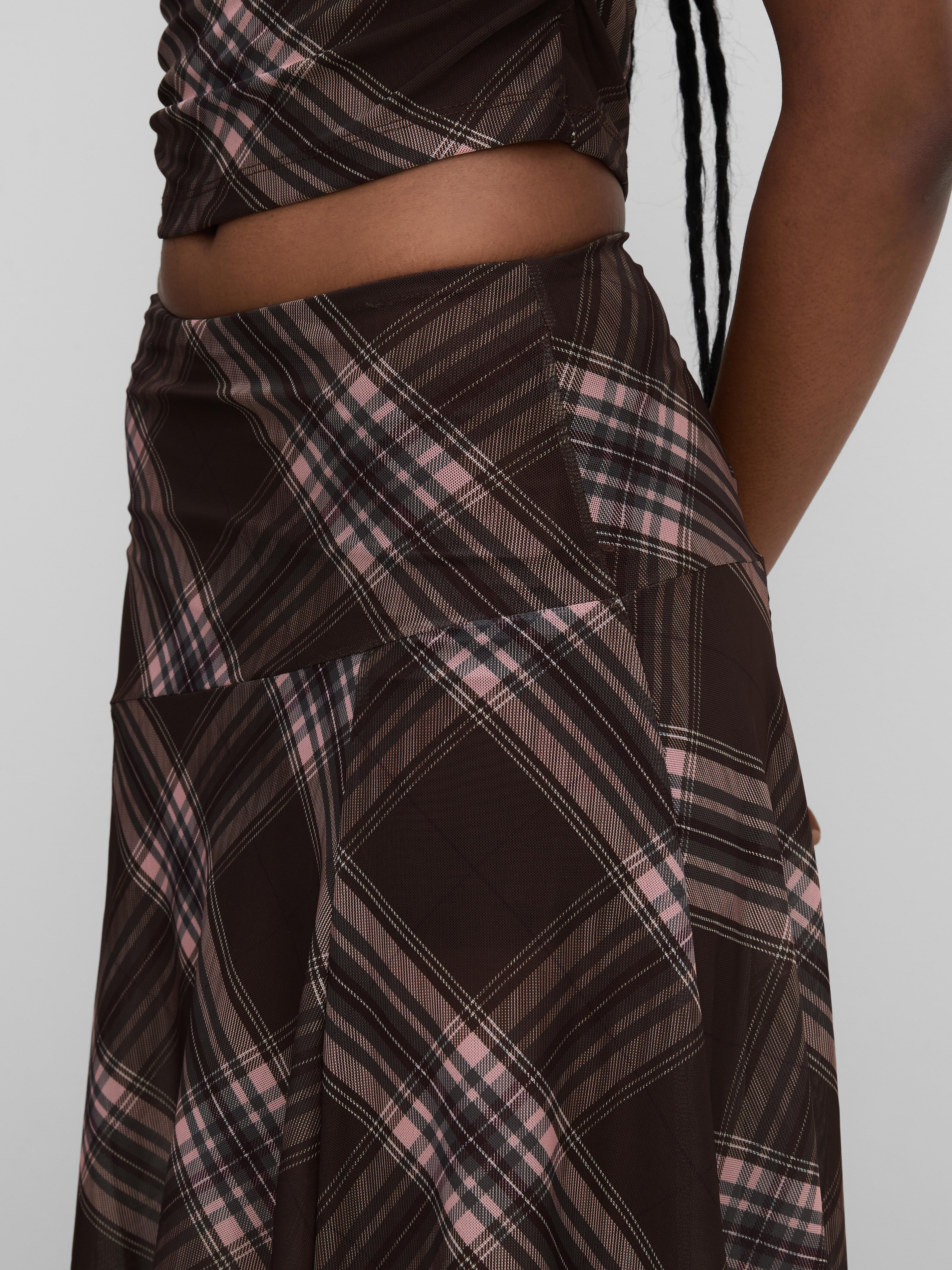 The Primark Scene | Check Hanky Hem Midi Skirt
